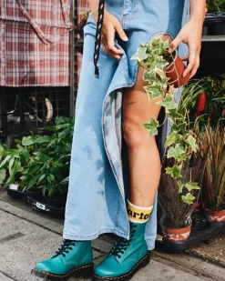 Sale|Originals>Dr. Martens 1460 Women's Pascal Virginia Leather Boots TEAL GREEN — Virginia
