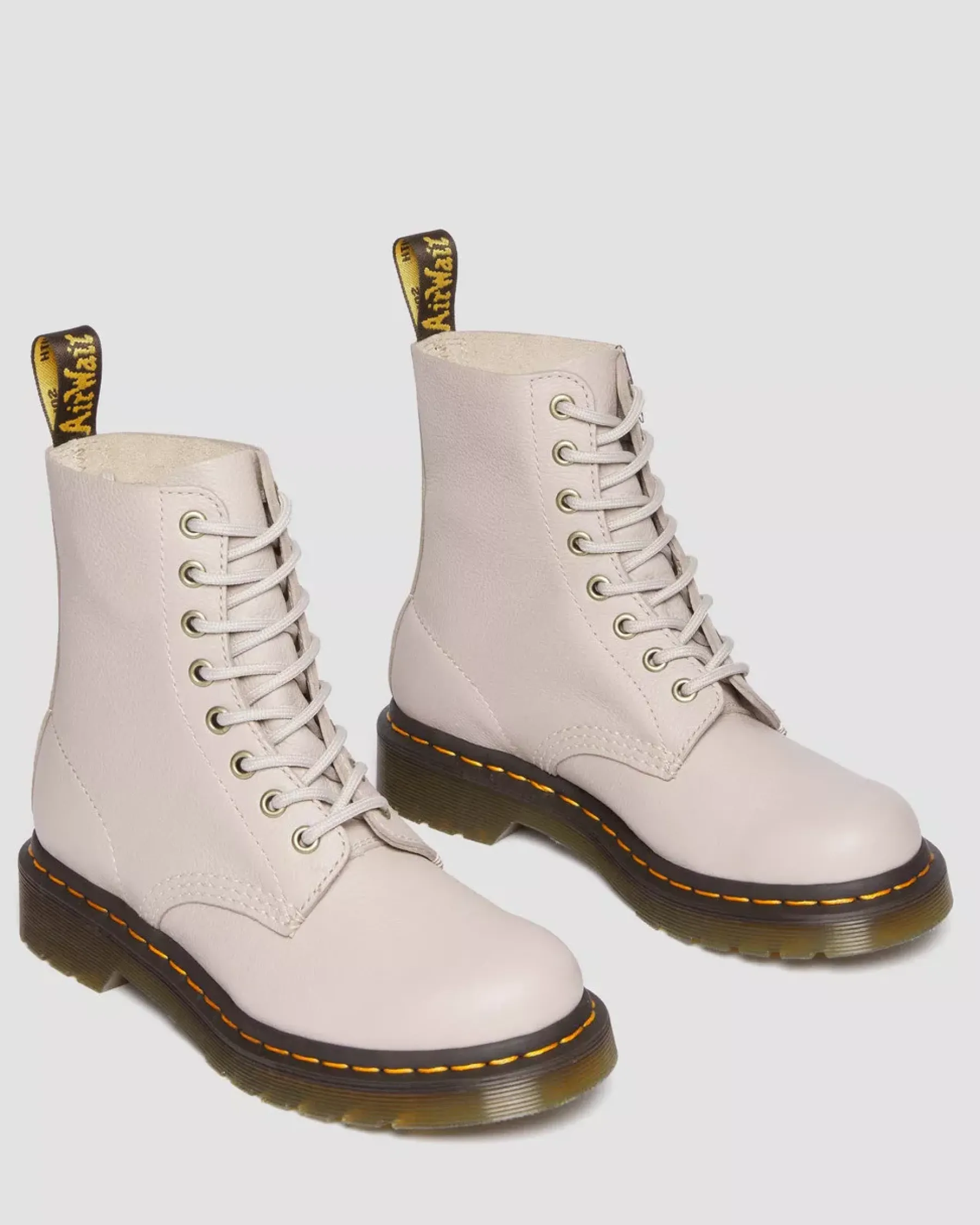 Originals|Ankle Boots>Dr. Martens 1460 Women's Pascal Virginia Leather Boots VINTAGE TAUPE — Virginia