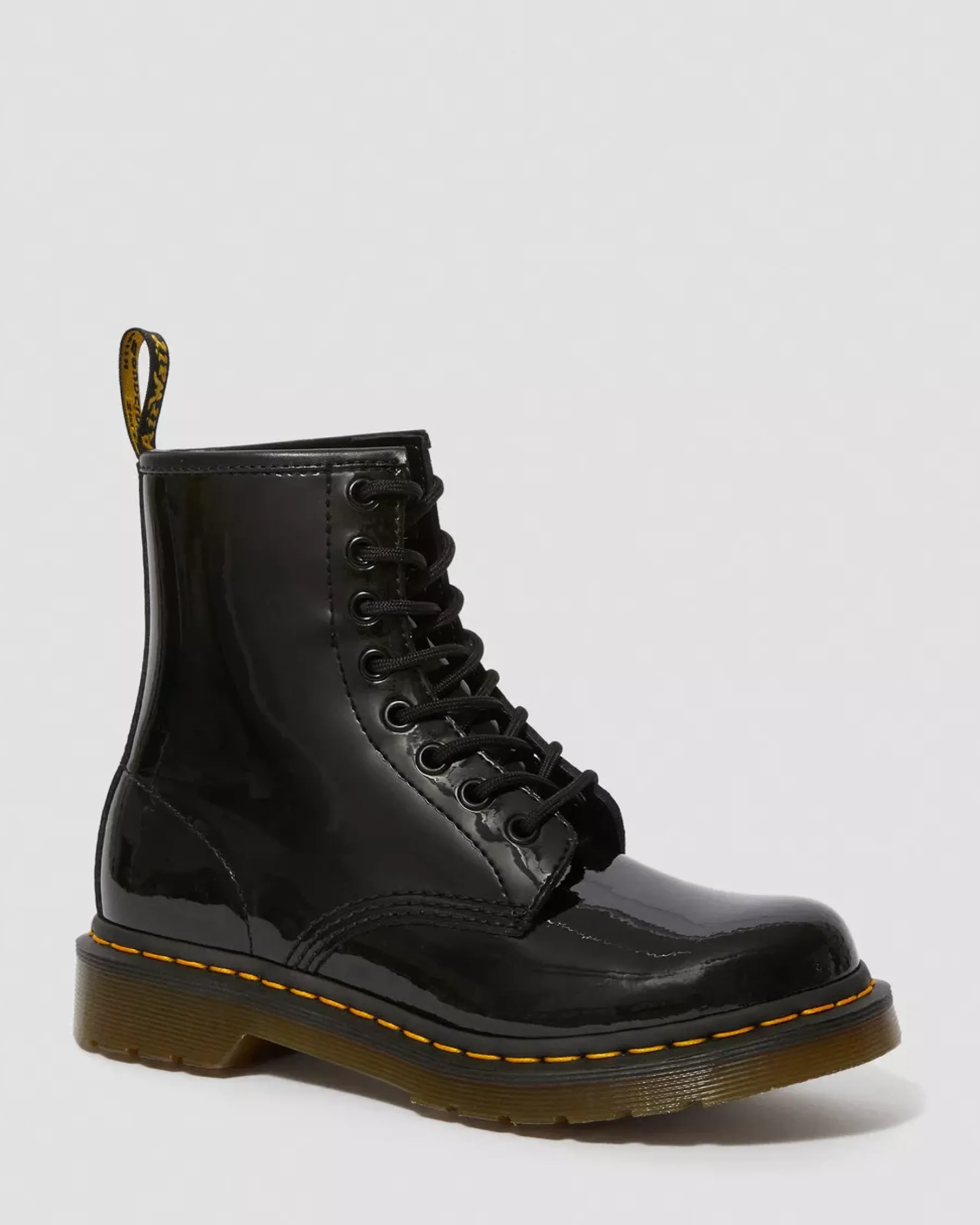 Originals|Ankle Boots>Dr. Martens 1460 Women's Patent Leather Lace Up Boots Black — Patent Leather
