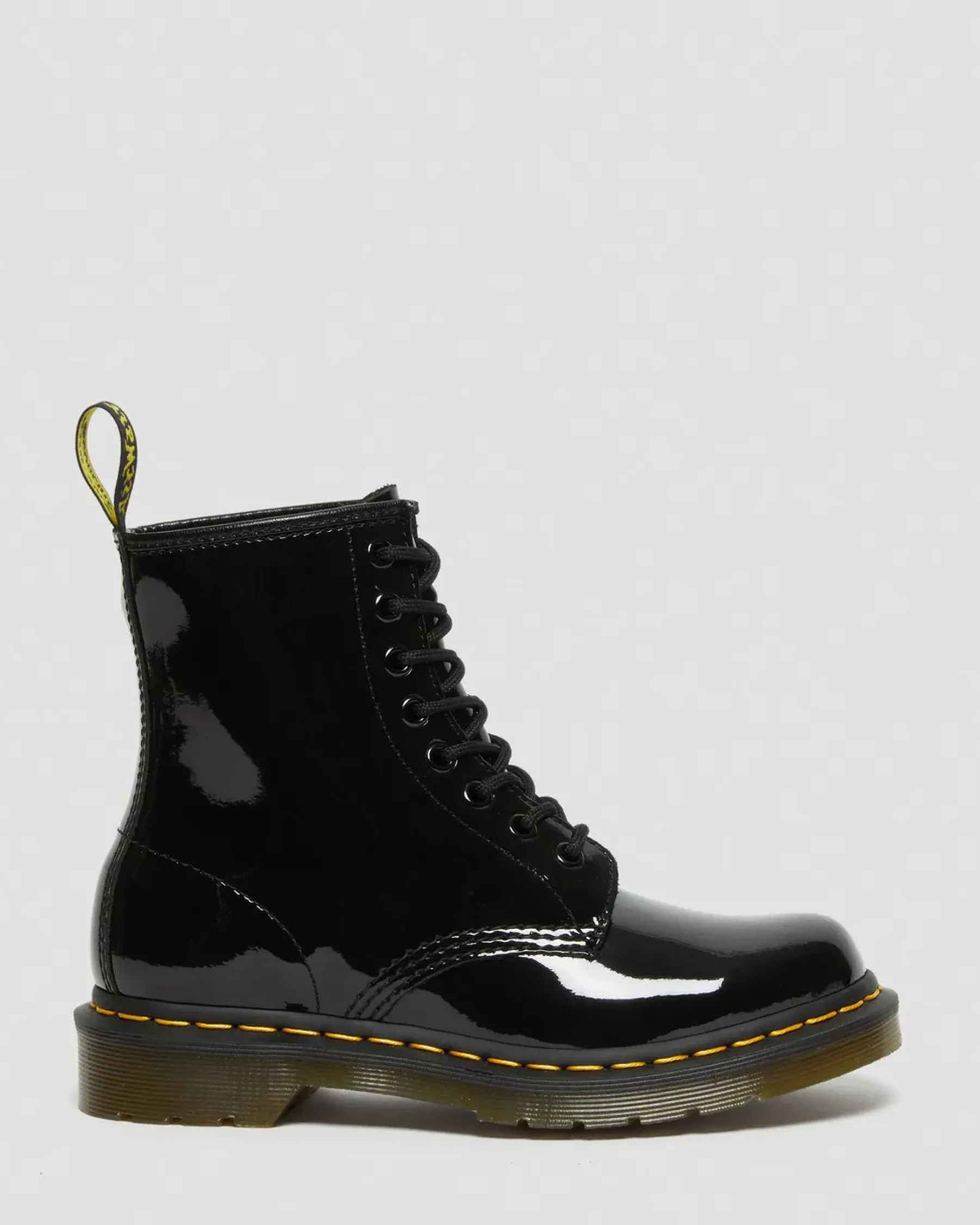 Originals|Ankle Boots>Dr. Martens 1460 Women's Patent Leather Lace Up Boots Black — Patent Leather