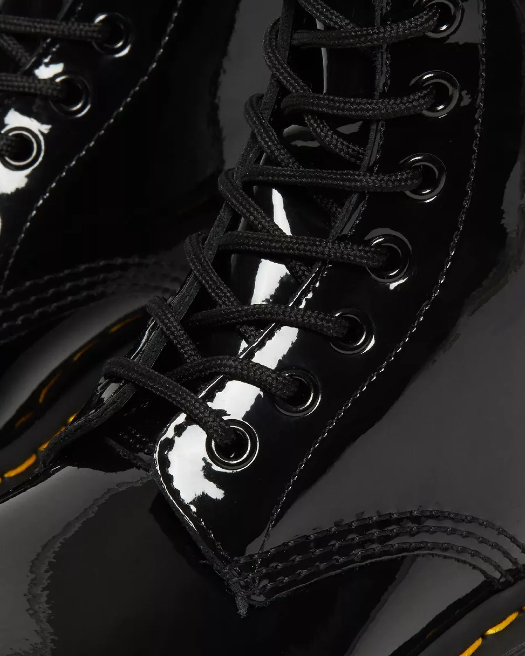 Originals|Ankle Boots>Dr. Martens 1460 Women's Patent Leather Lace Up Boots Black — Patent Leather