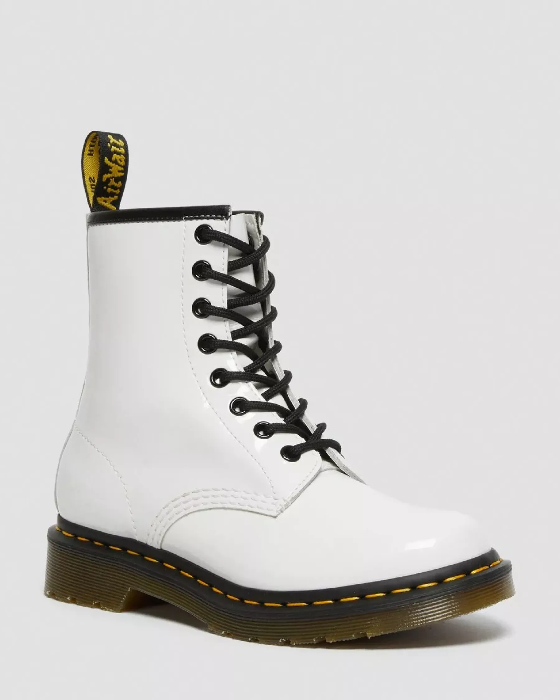 Sale|Originals>Dr. Martens 1460 Women's Patent Leather Lace Up Boots White — Patent Leather