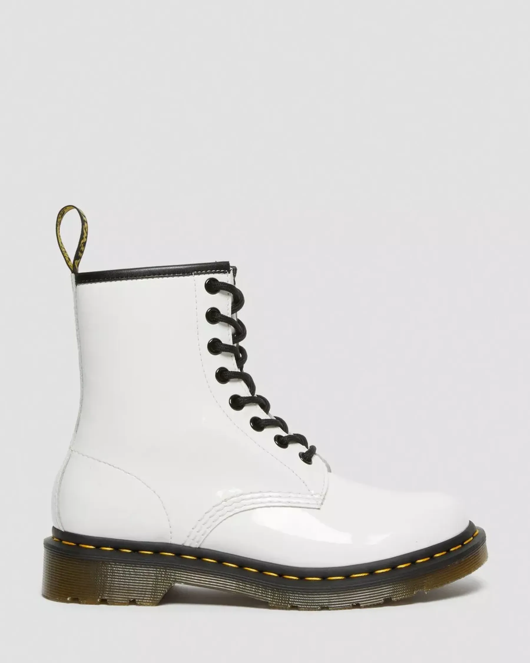 Sale|Originals>Dr. Martens 1460 Women's Patent Leather Lace Up Boots White — Patent Leather