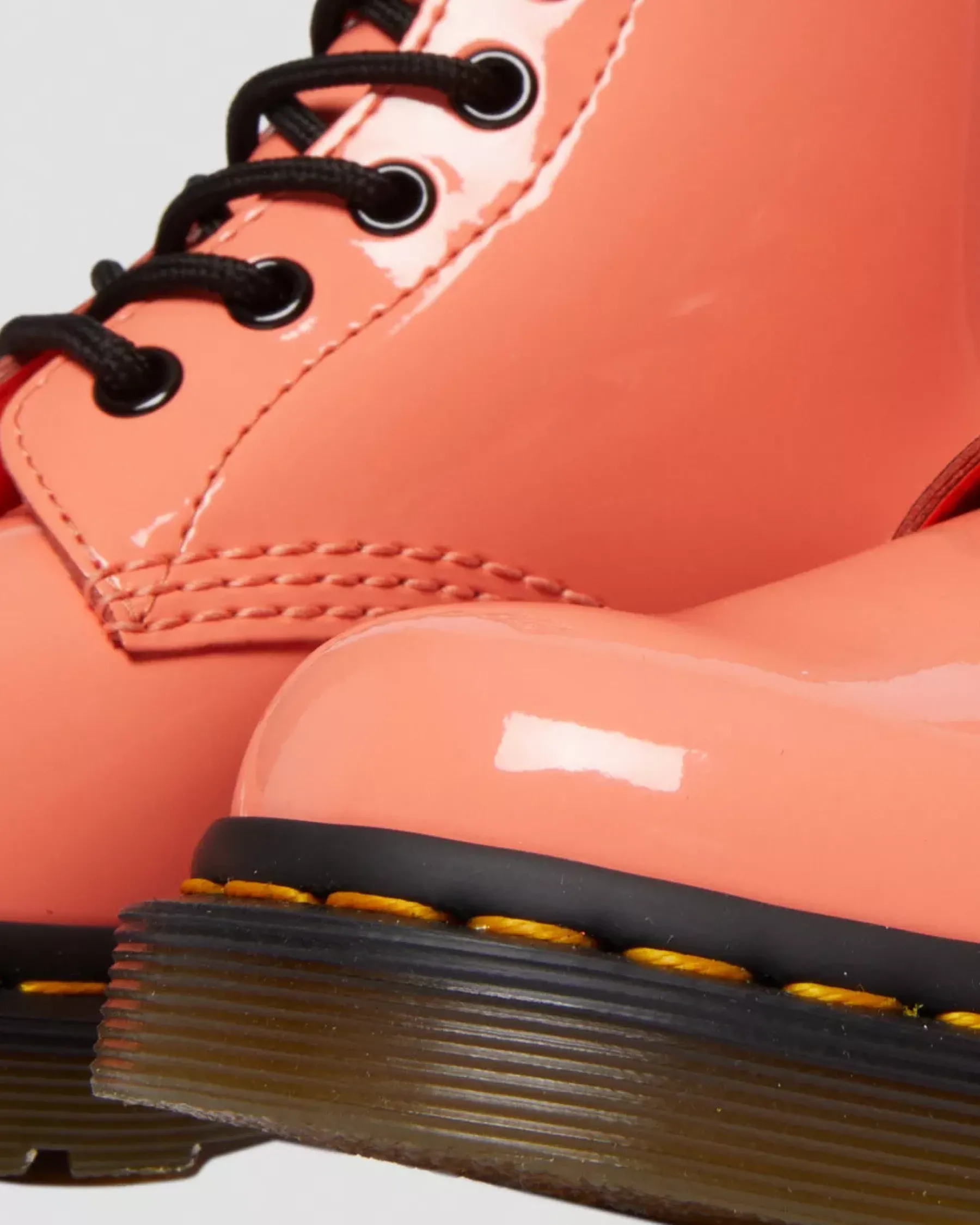 Sale|Originals>Dr. Martens 1460 Women's Patent Leather Lace Up Boots Coral — Patent Leather