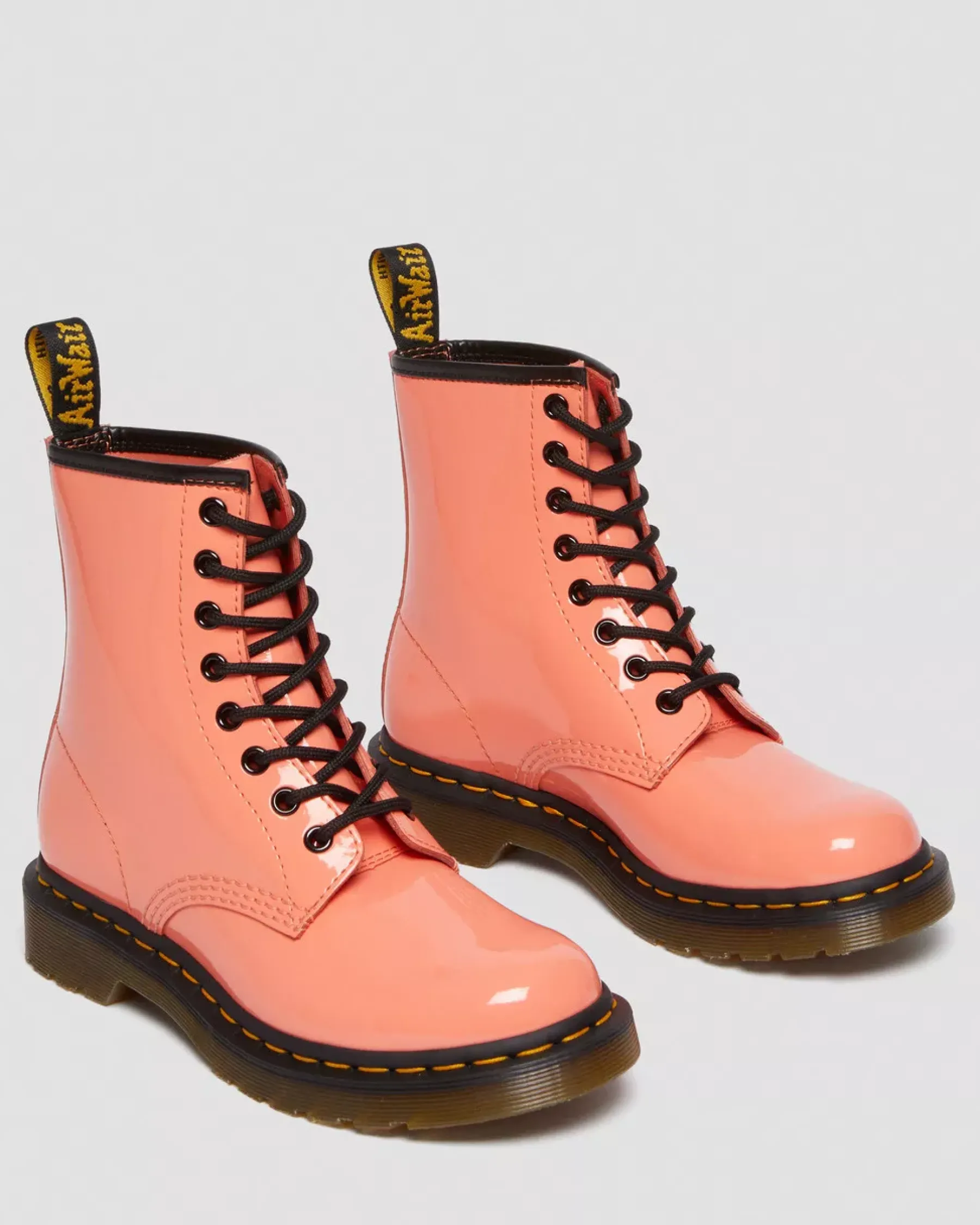 Sale|Originals>Dr. Martens 1460 Women's Patent Leather Lace Up Boots Coral — Patent Leather