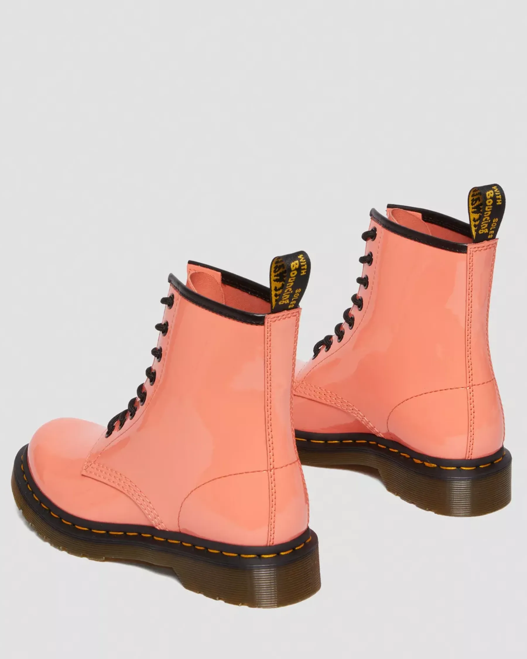 Sale|Originals>Dr. Martens 1460 Women's Patent Leather Lace Up Boots Coral — Patent Leather