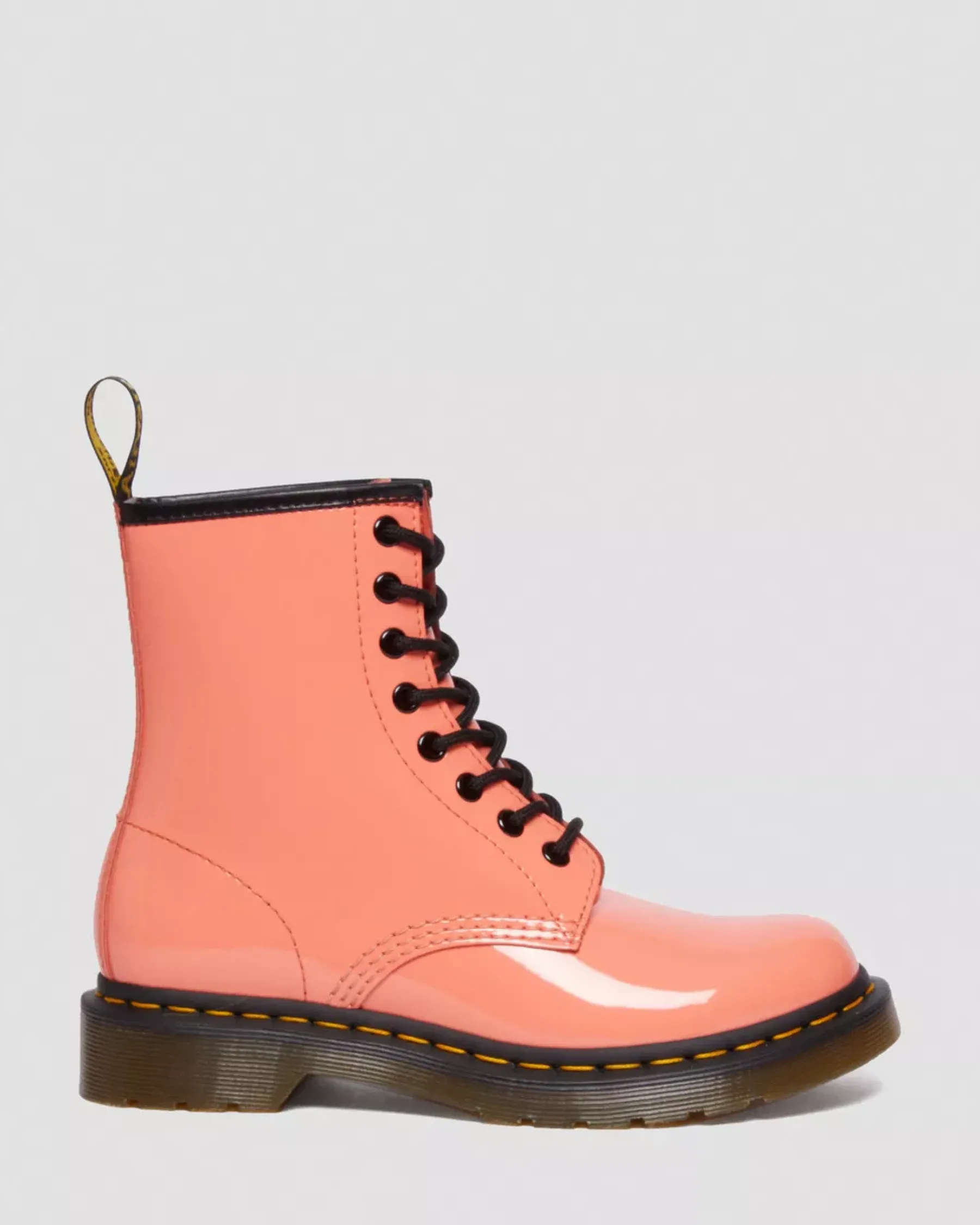 Sale|Originals>Dr. Martens 1460 Women's Patent Leather Lace Up Boots Coral — Patent Leather
