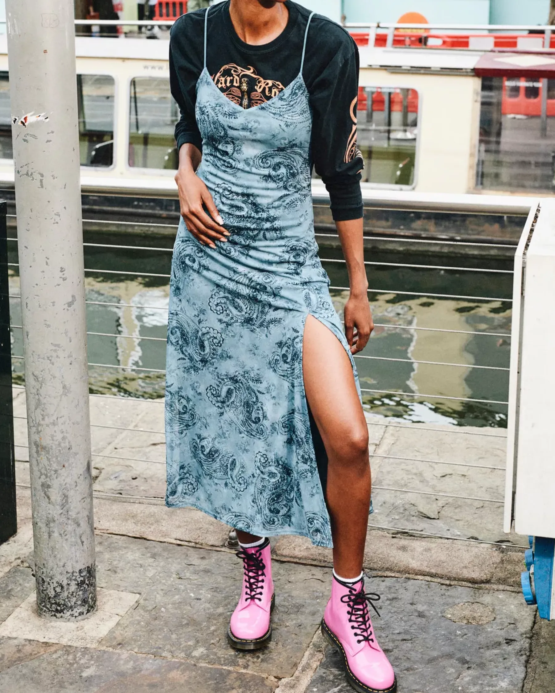 Sale|Originals>Dr. Martens 1460 Women's Patent Leather Lace Up Boots THRIFT PINK — Patent Leather
