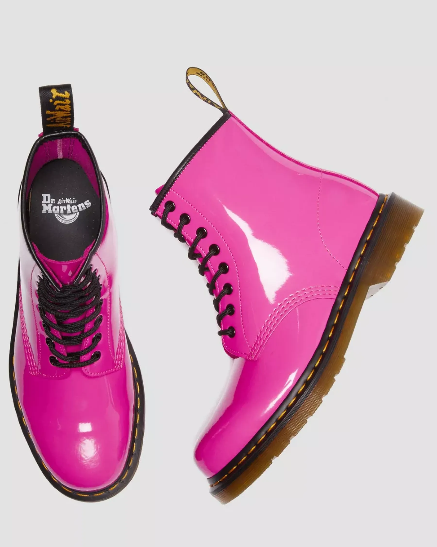 Sale|Originals>Dr. Martens 1460 Women's Patent Leather Lace Up Boots THRIFT PINK — Patent Leather