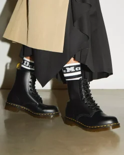 Originals|Bestsellers>Dr. Martens 1460 Women's Smooth Leather Lace Up Boots Black — Smooth Leather