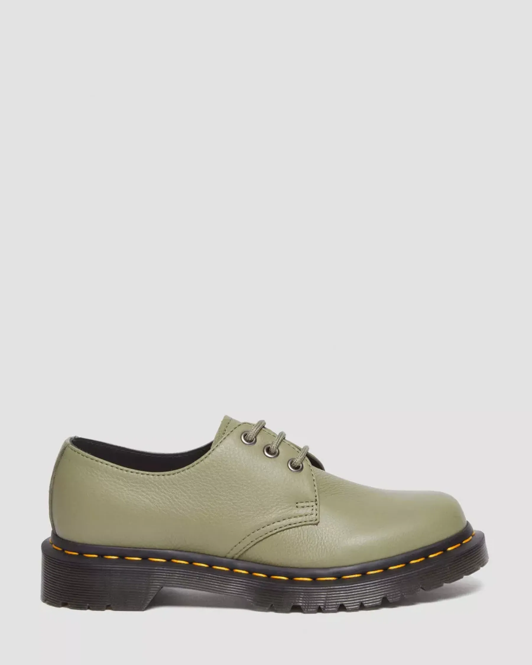 Originals|Shoes>Dr. Martens 1461 Women's Virginia Leather Oxford Shoes Muted Olive — Virginia