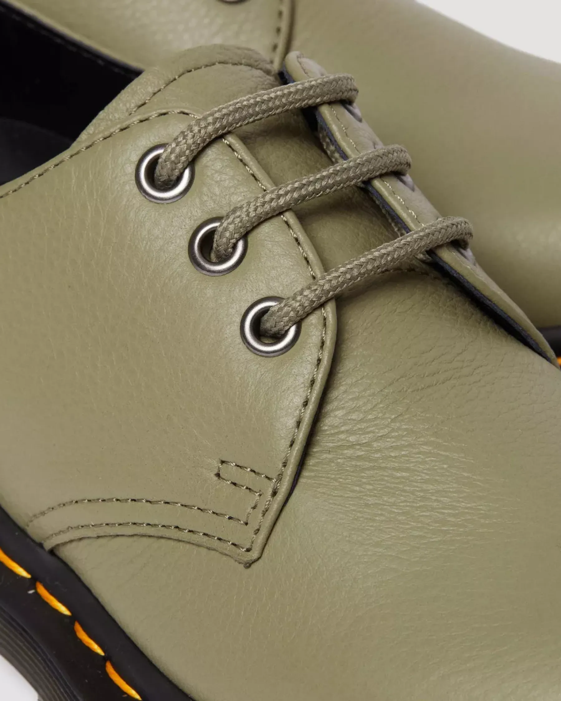 Originals|Shoes>Dr. Martens 1461 Women's Virginia Leather Oxford Shoes Muted Olive — Virginia