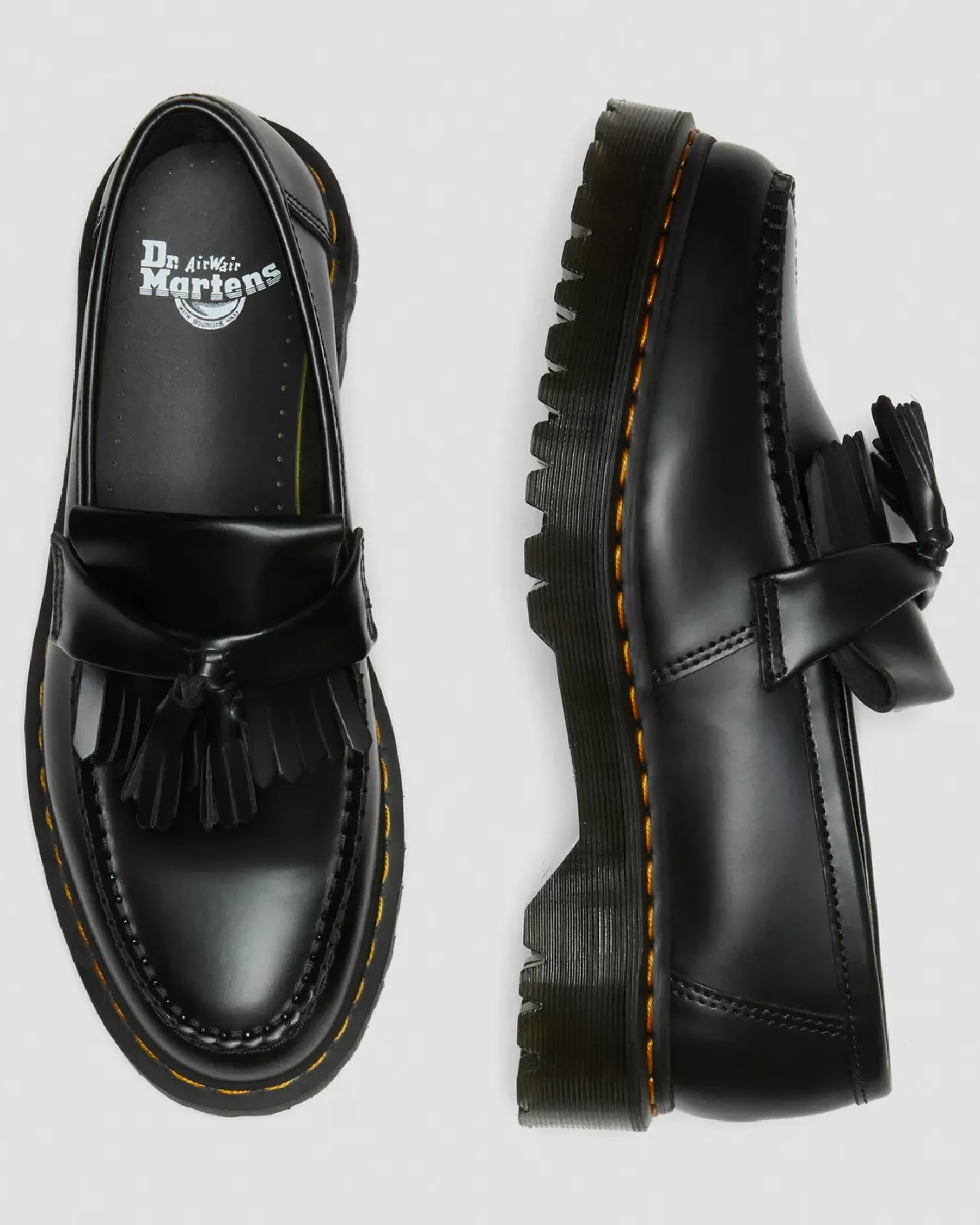 Originals|Bestsellers>Dr. Martens Adrian Bex Smooth Leather Tassel Loafers Black — Smooth Leather