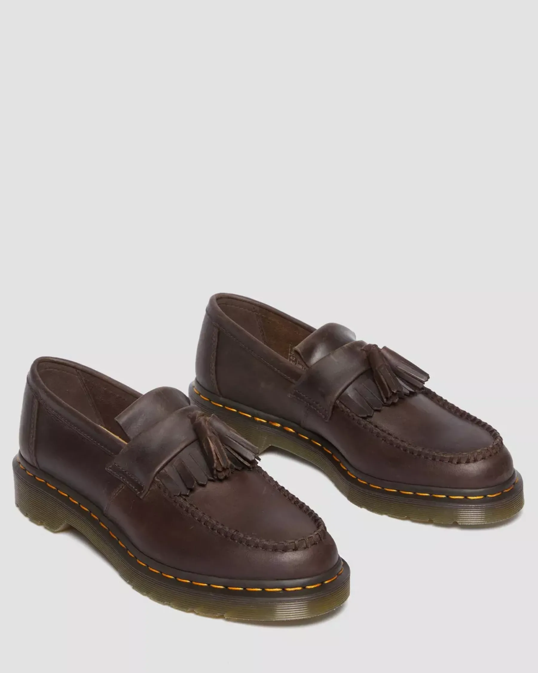 Originals|Shoes>Dr. Martens Adrian Crazy Horse Leather Tassel Loafers Dark Brown — Crazy Horse