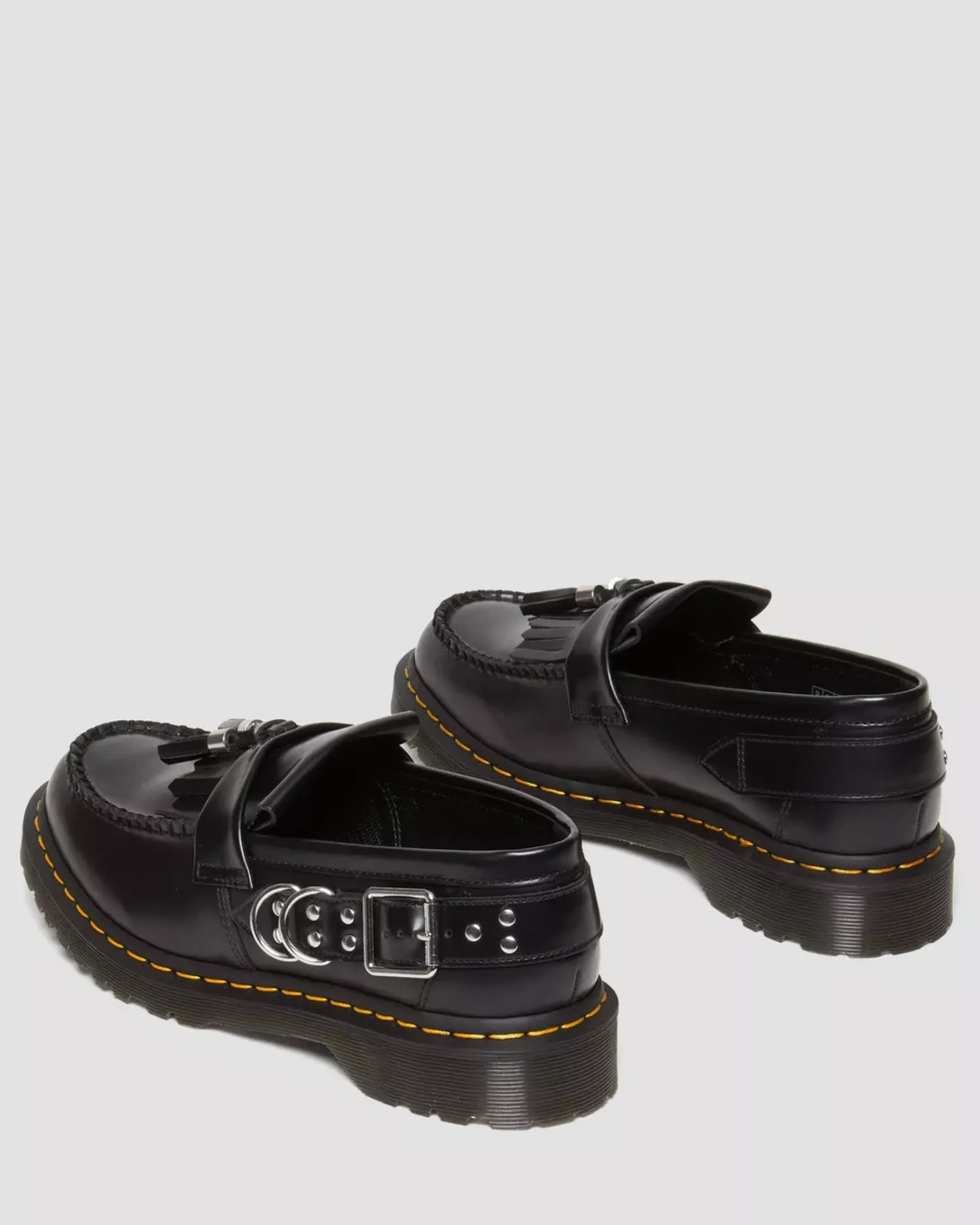 Originals|Shoes>Dr. Martens Adrian Hardware Polished Smooth Tassel Loafers Black — Polished Smooth