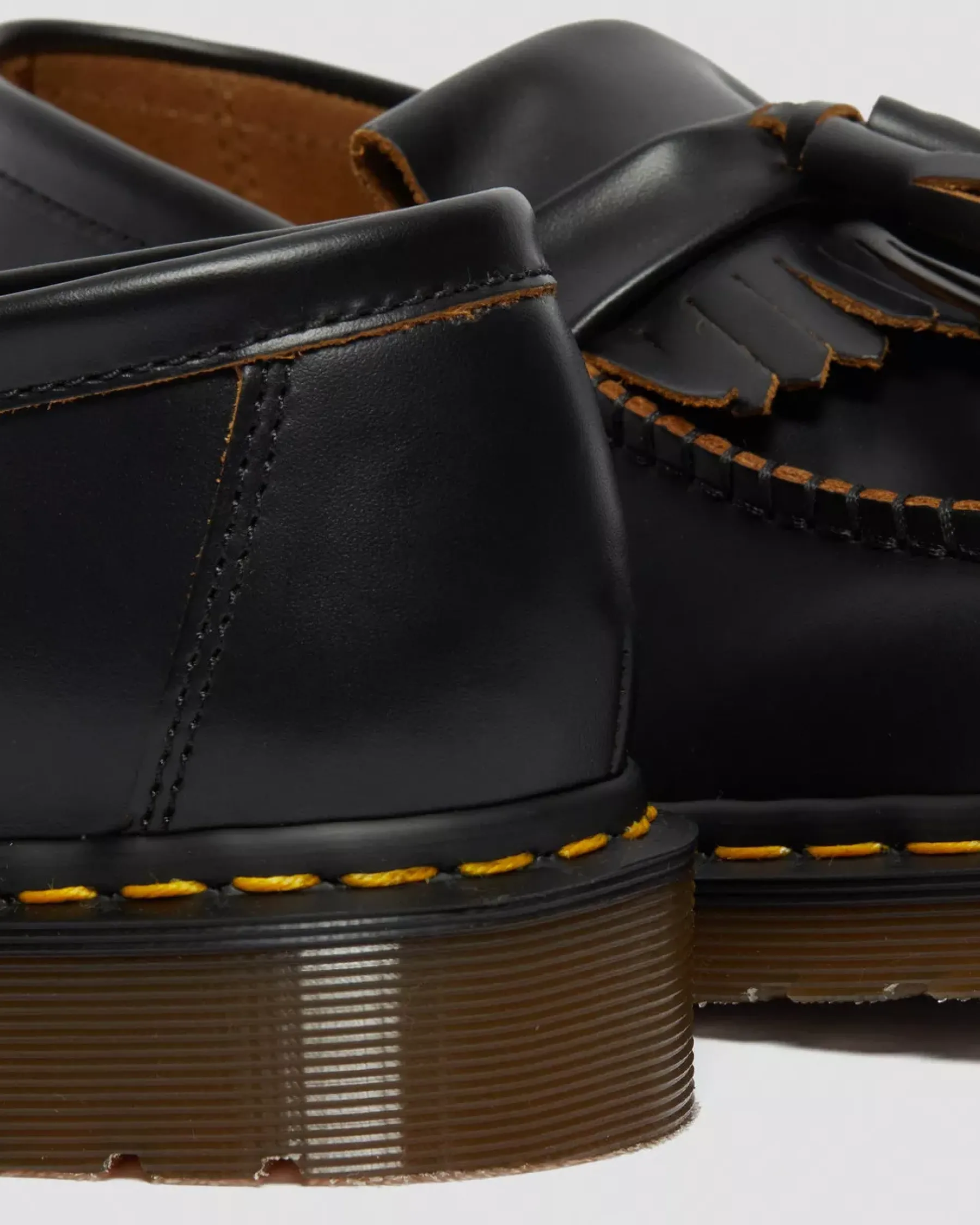 Originals|Shoes>Dr. Martens Adrian Made in England Quilon Leather Tassel Loafers Black — Quilon