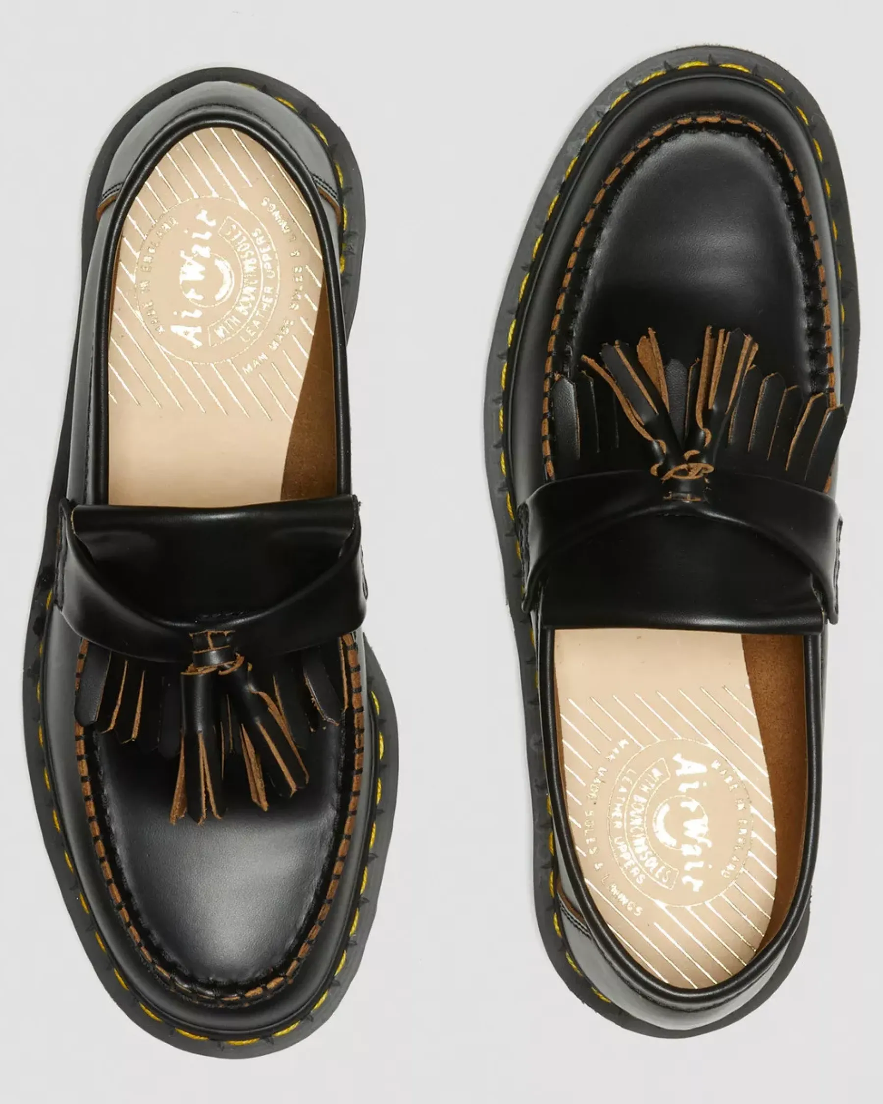 Originals|Shoes>Dr. Martens Adrian Made in England Quilon Leather Tassel Loafers Black — Quilon
