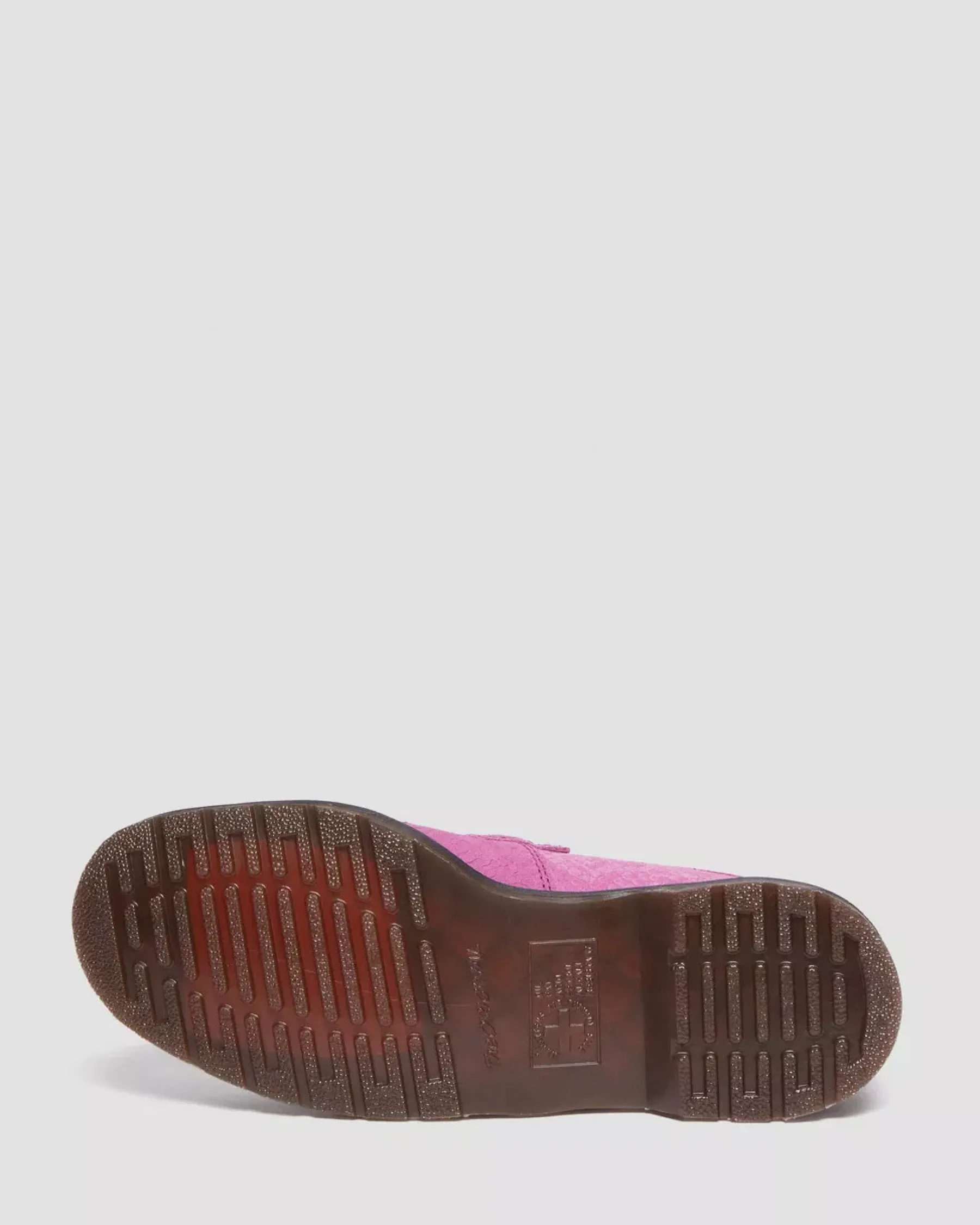 Sale|Originals>Dr. Martens Adrian Snaffle Repello Emboss Suede Kiltie Loafers THRIFT PINK — Repello Calf Suede Python Emboss
