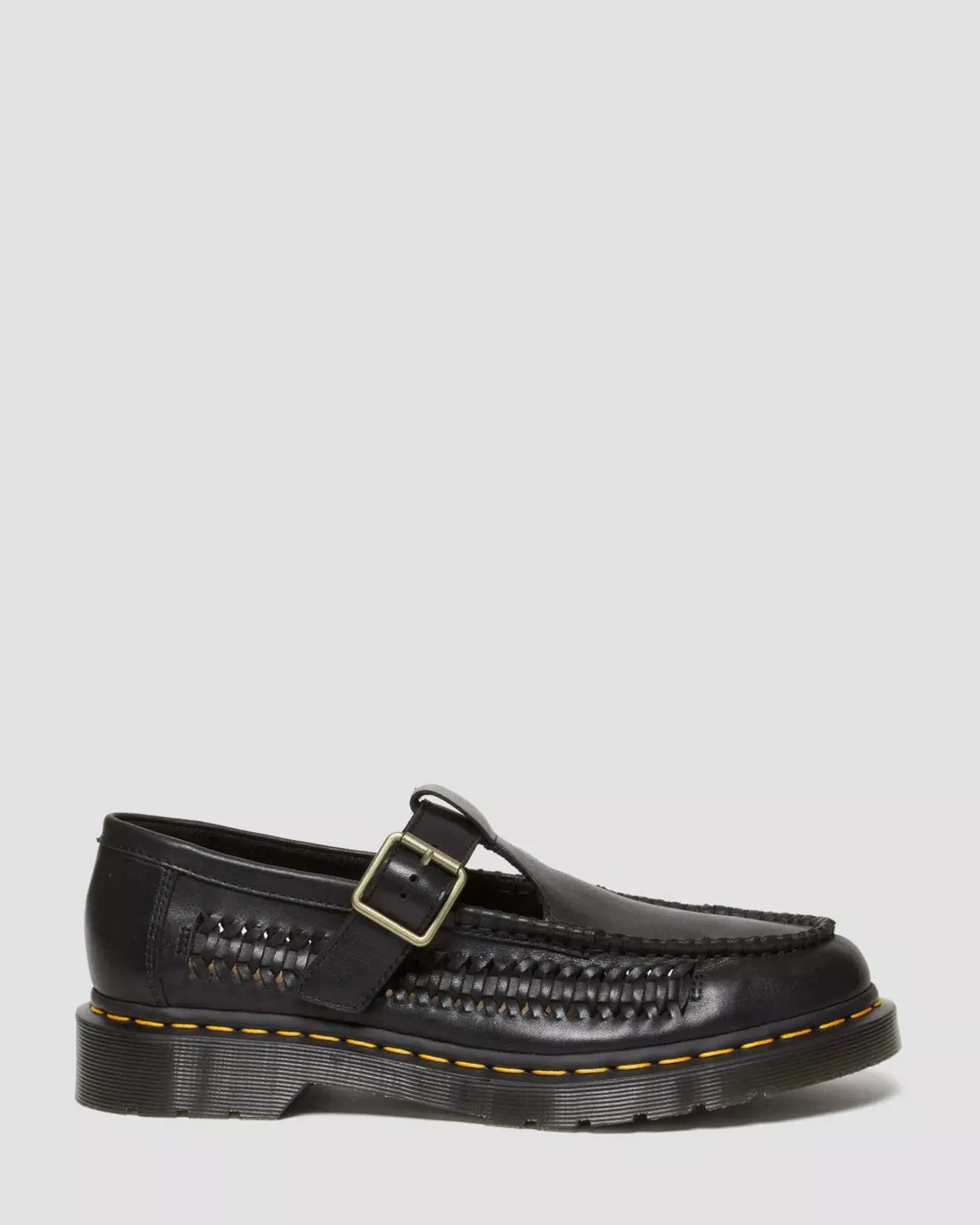 Originals|Shoes>Dr. Martens Adrian T-Bar Leather Mary Jane Shoes Black — Aniline