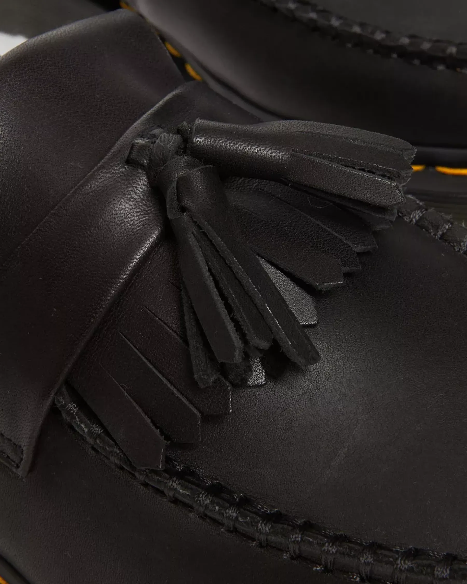 Originals|Shoes>Dr. Martens Adrian Woven Leather Tassel Loafers Black — Aniline