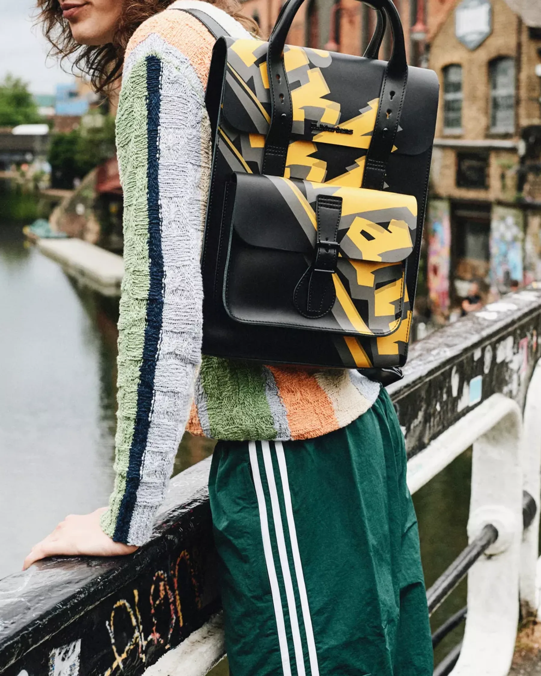 Accessories|Bags>Dr. Martens Airwair Print Leather Backpack Black — Kiev & Smooth