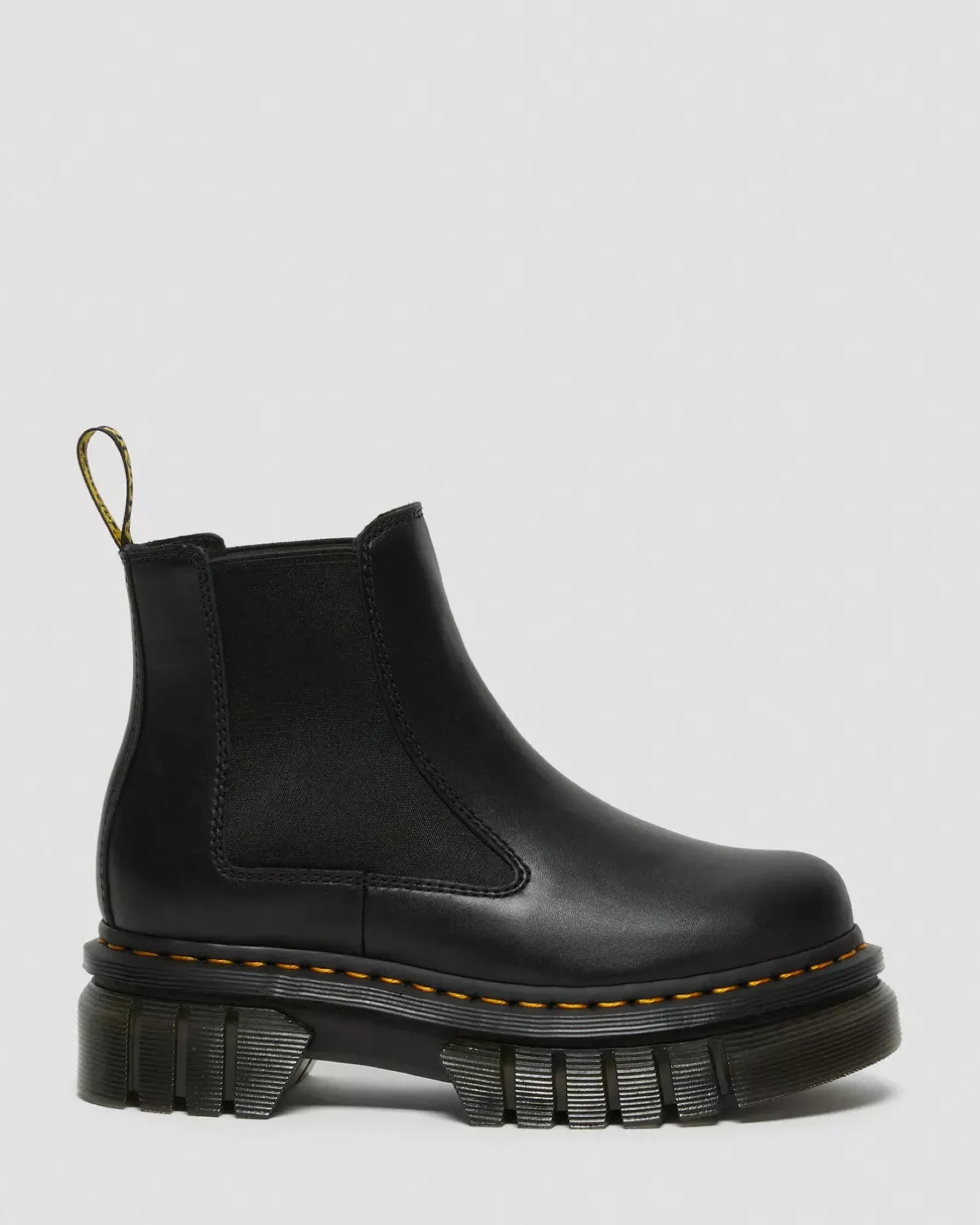 Platform Boots|Chelsea Boots>Dr. Martens Audrick Nappa Leather Platform Chelsea Boots Black — Nappa Lux