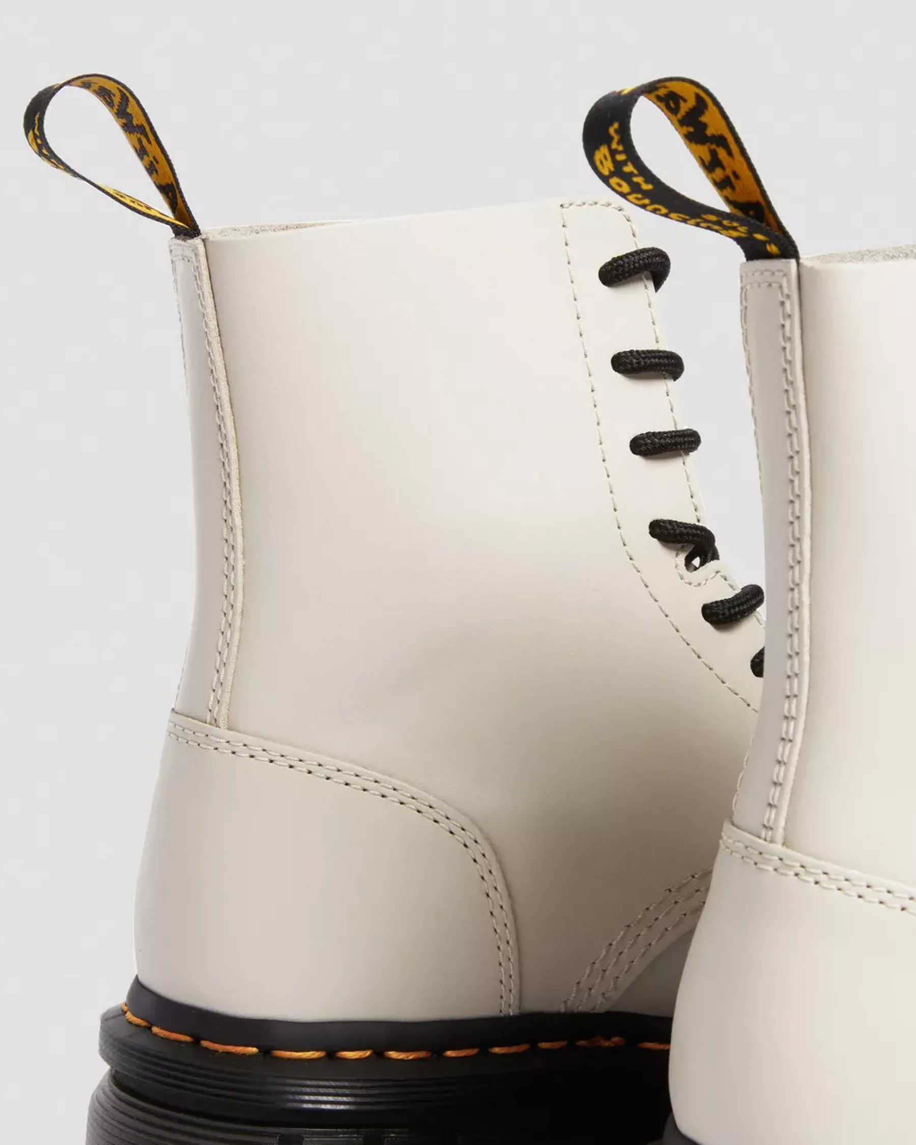 Platform Boots|Ankle Boots>Dr. Martens Audrick Nappa Leather Platform Ankle Boots Cobblestone Grey — Nappa Lux