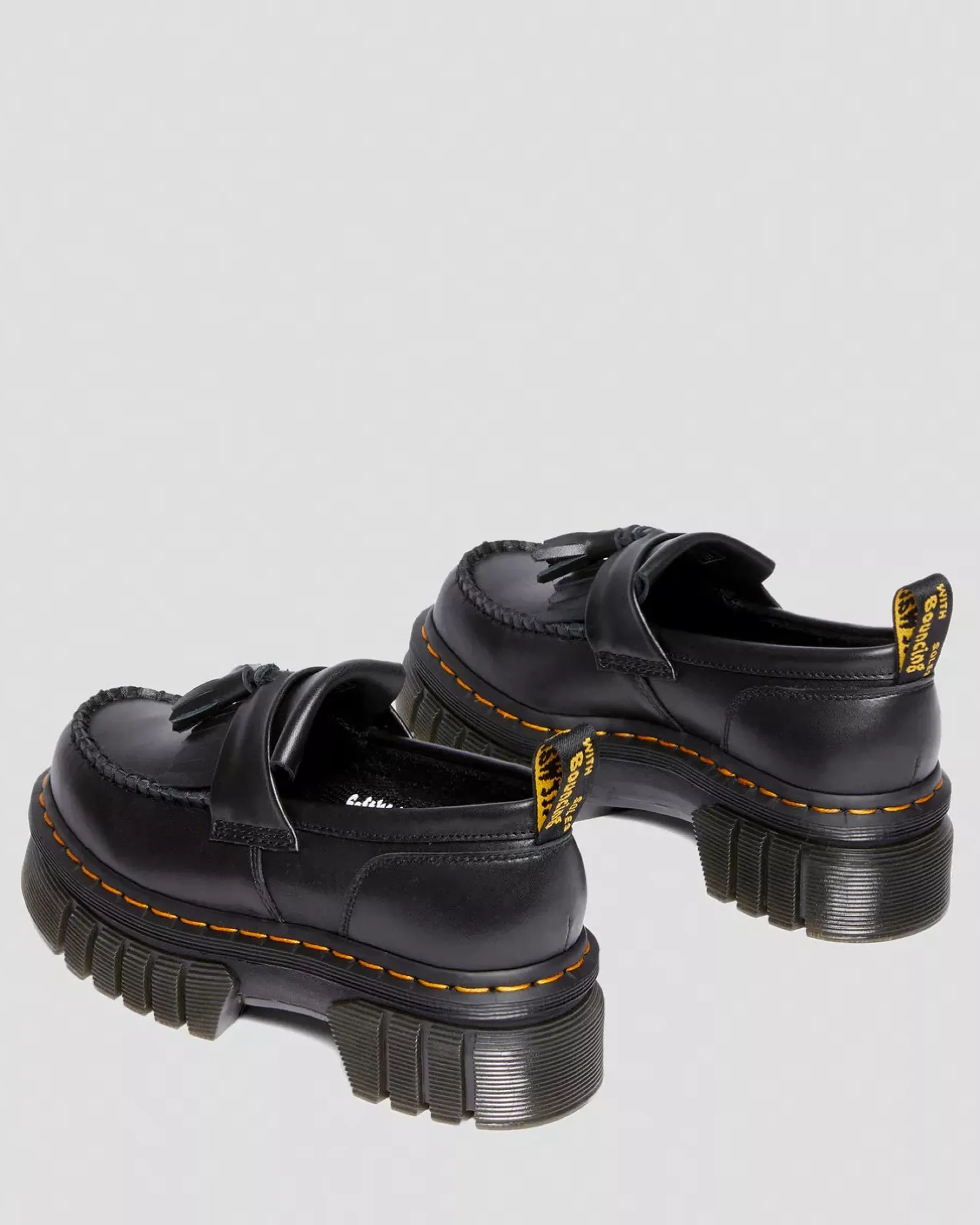 Originals|Platform Shoes>Dr. Martens Audrick Nappa Lux Platform Loafers Black — Nappa Lux