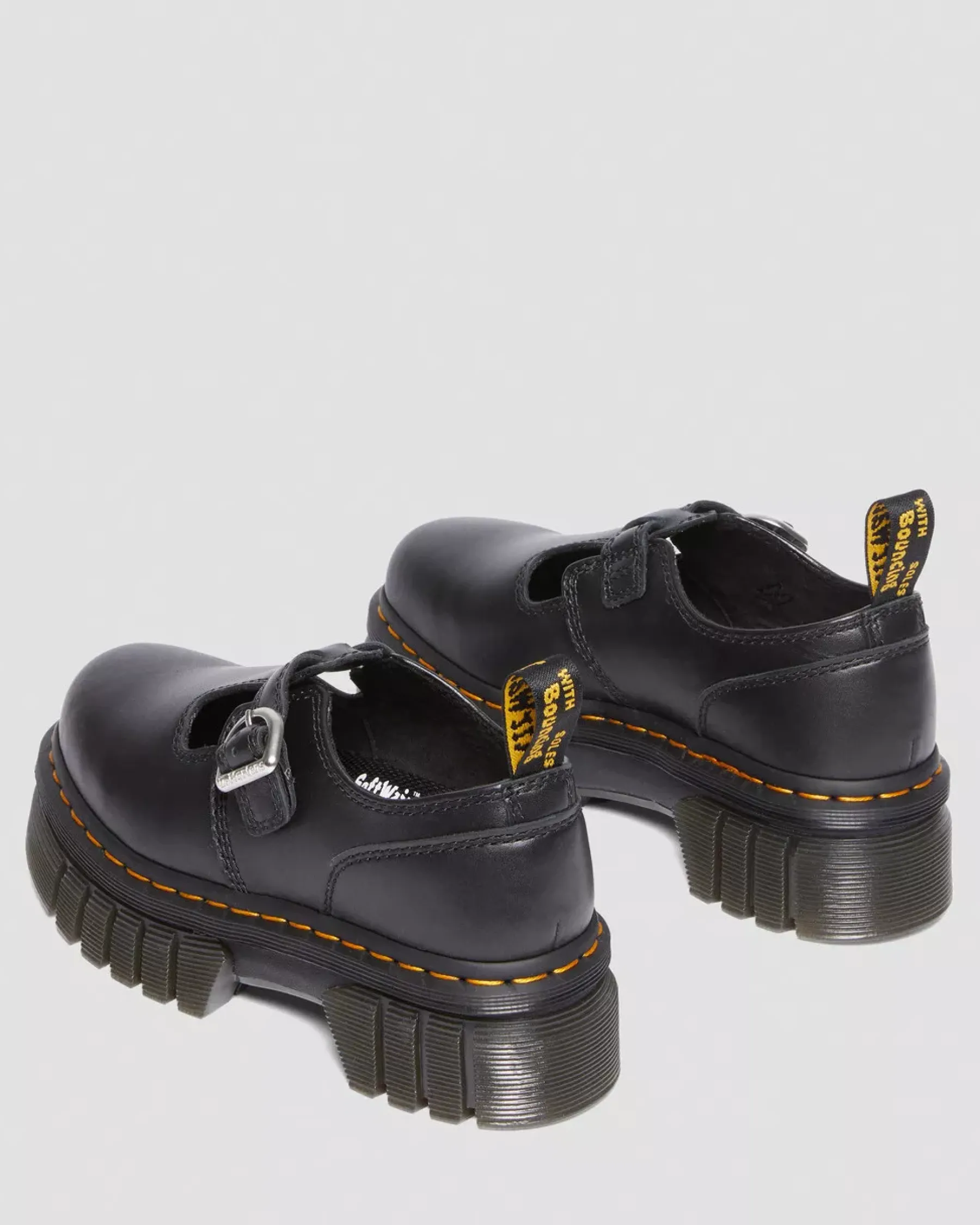 Platform Shoes|Mary Janes>Dr. Martens Audrick Nappa Lux Platform Mary Jane Shoes Black — Nappa Lux