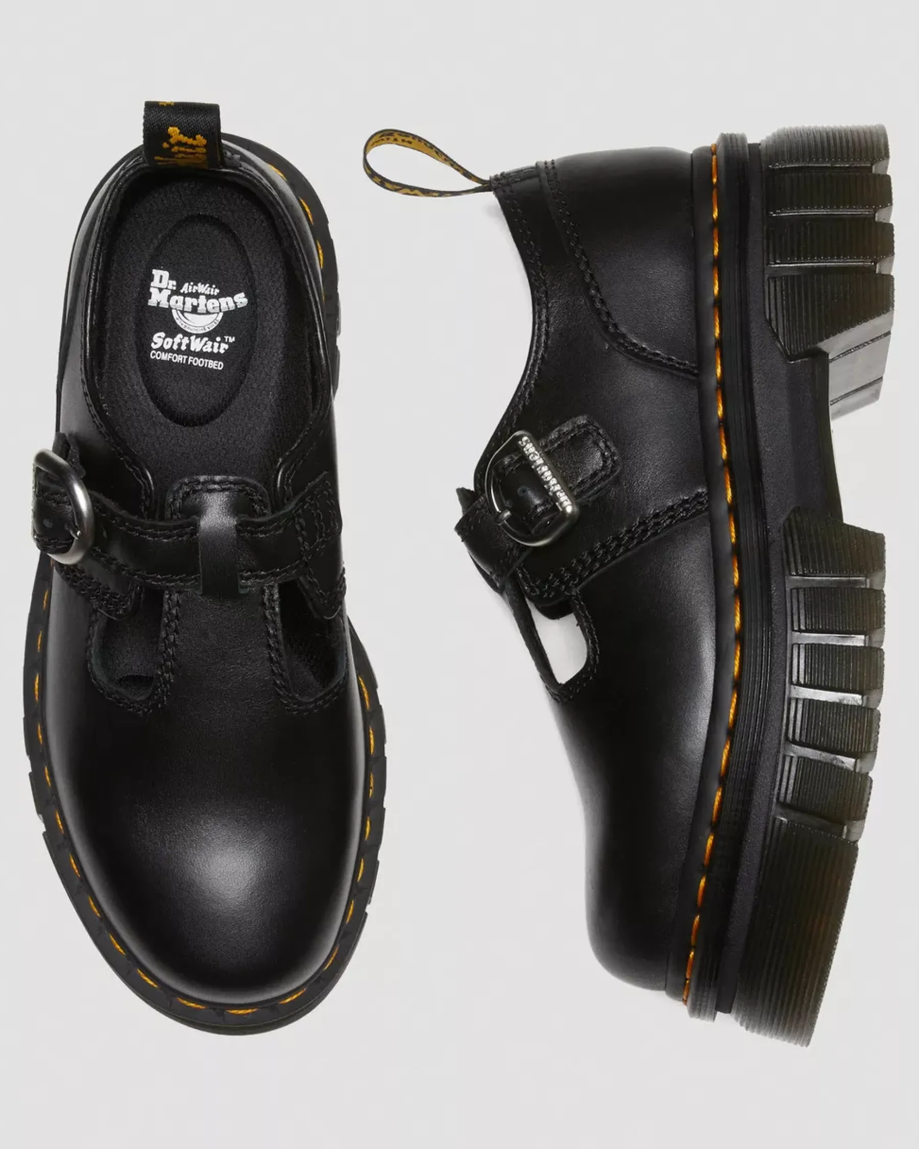 Platform Shoes|Mary Janes>Dr. Martens Audrick Nappa Lux Platform Mary Jane Shoes Black — Nappa Lux