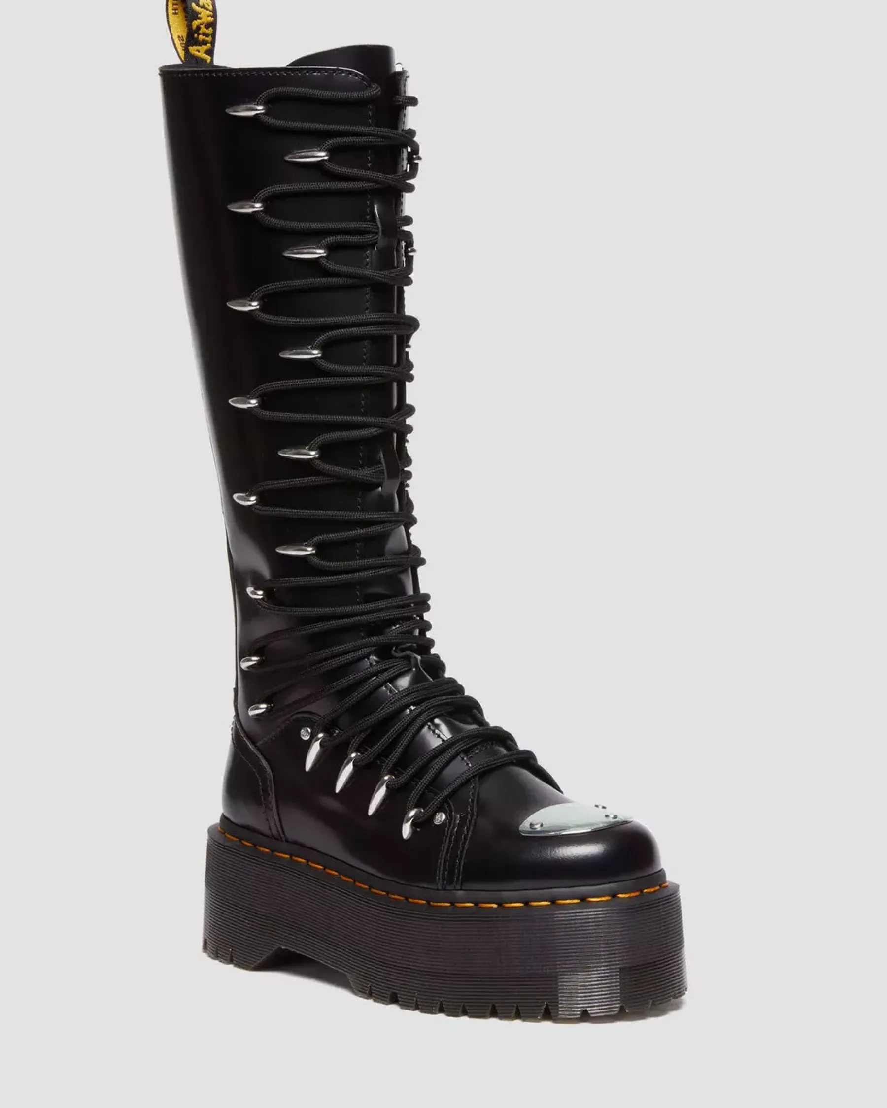 Sale|Platform Boots>Dr. Martens 1B60 Max Lace Up Knee High Platform Boots Black — Buttero