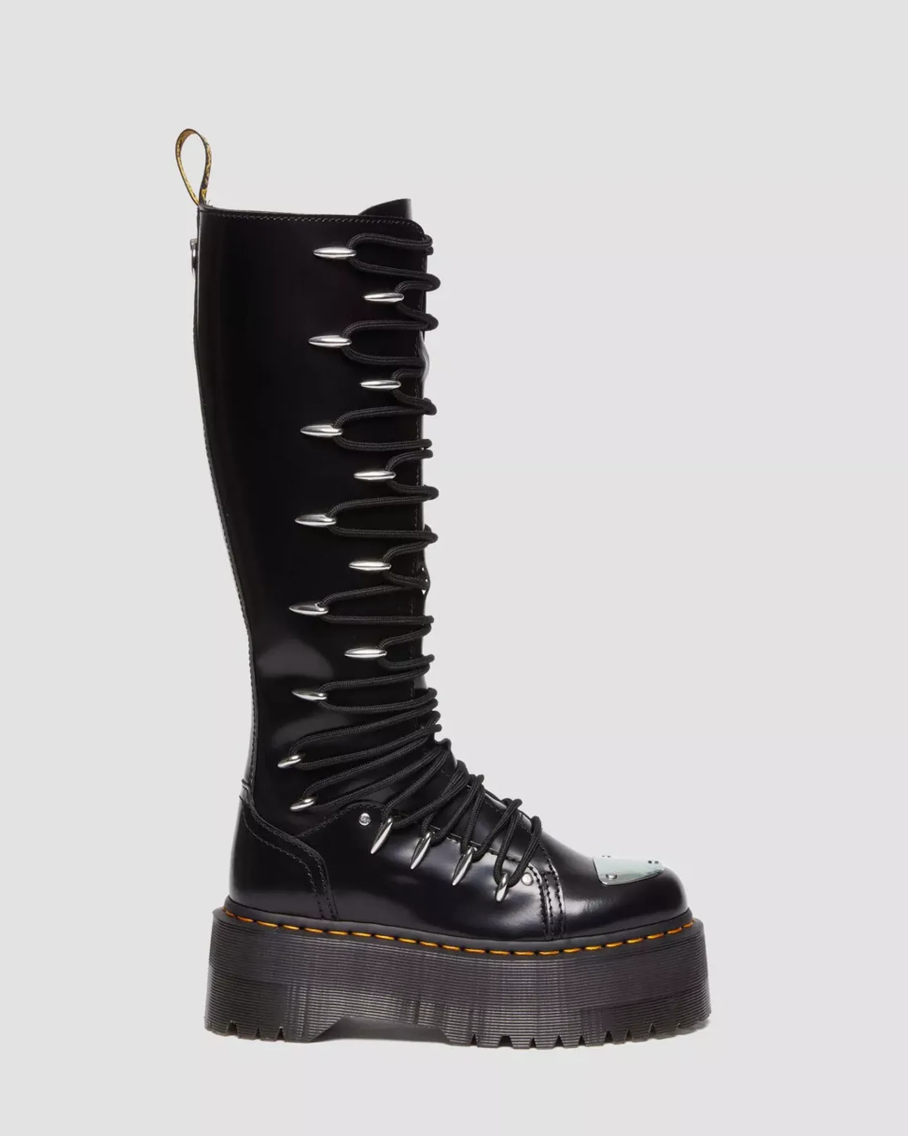 Sale|Platform Boots>Dr. Martens 1B60 Max Lace Up Knee High Platform Boots Black — Buttero