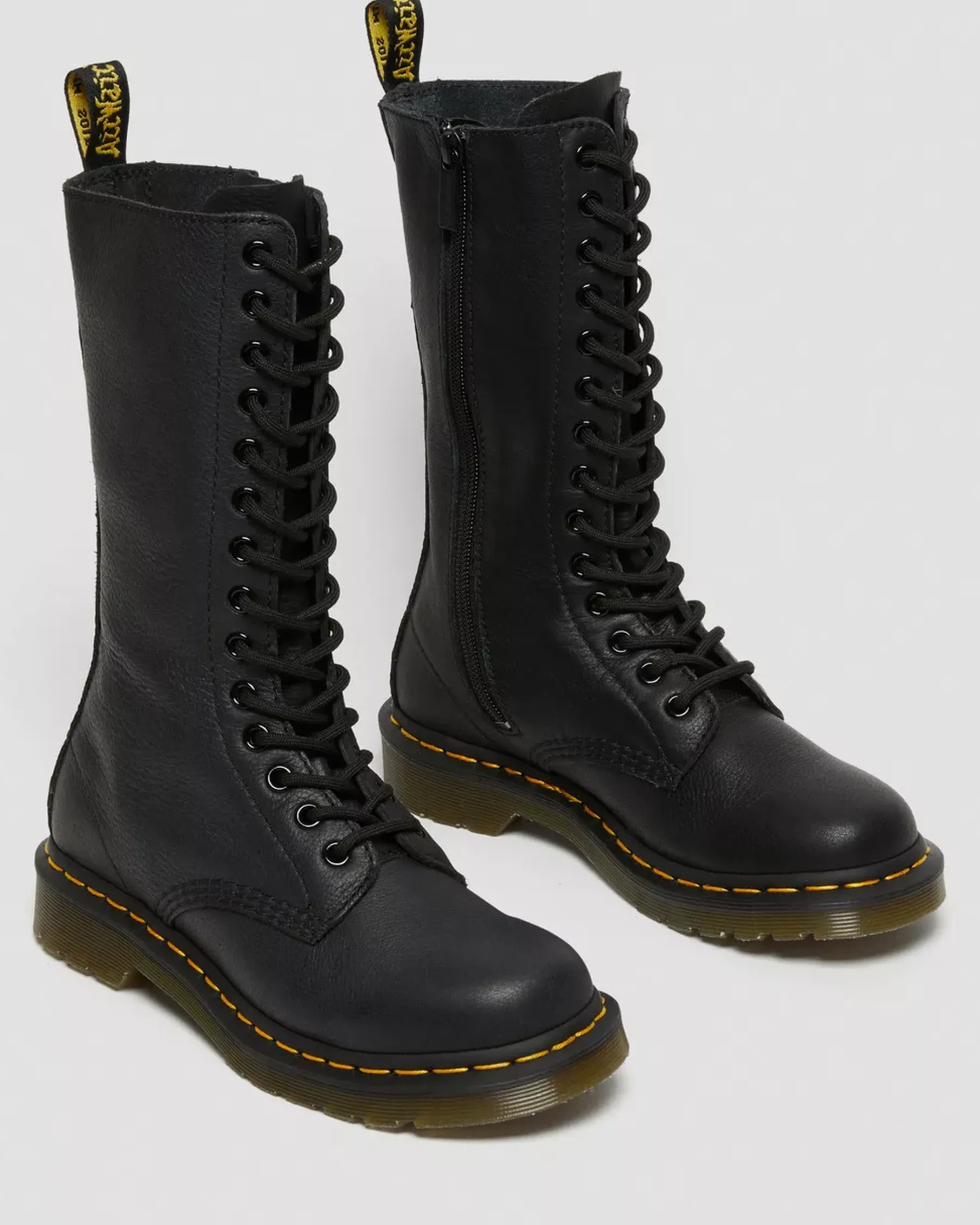Originals|Boots>Dr. Martens 1B99 Virginia Leather Mid Calf Boots Black — Virginia