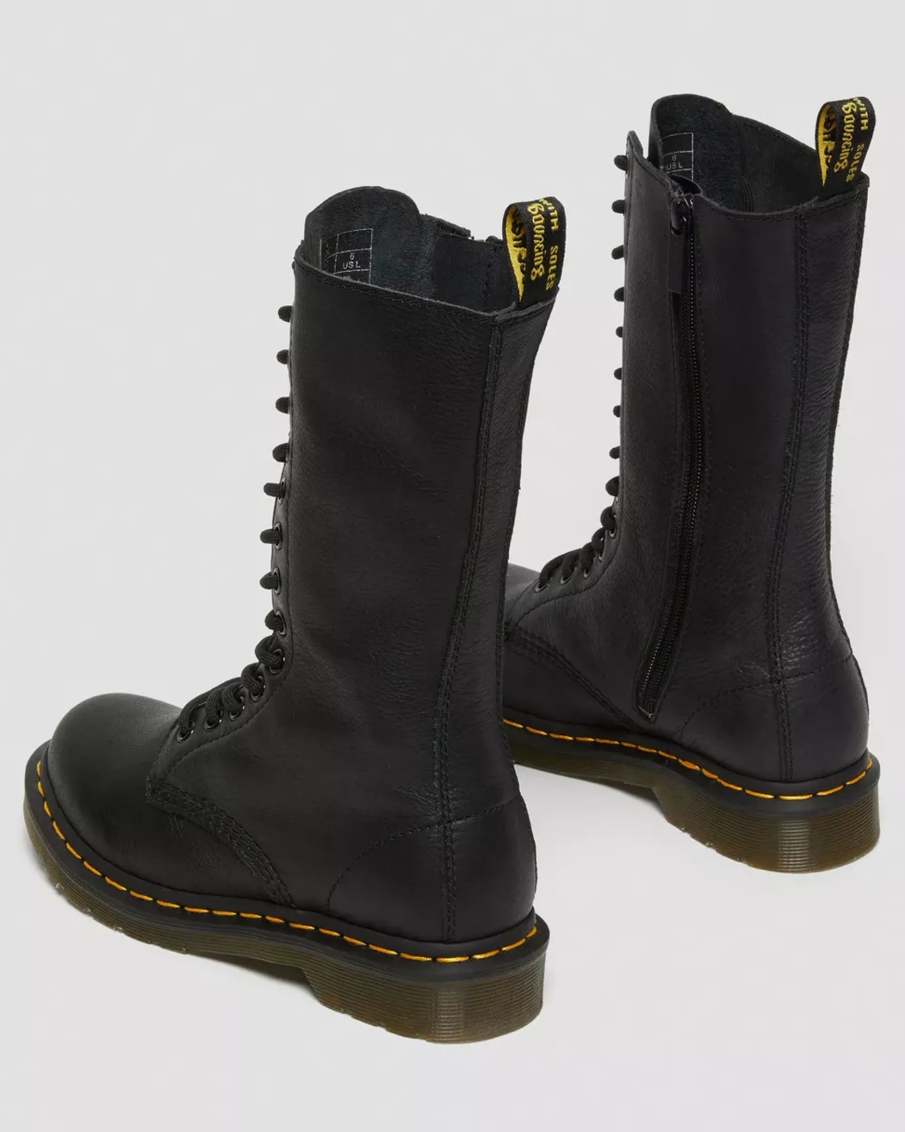 Originals|Boots>Dr. Martens 1B99 Virginia Leather Mid Calf Boots Black — Virginia