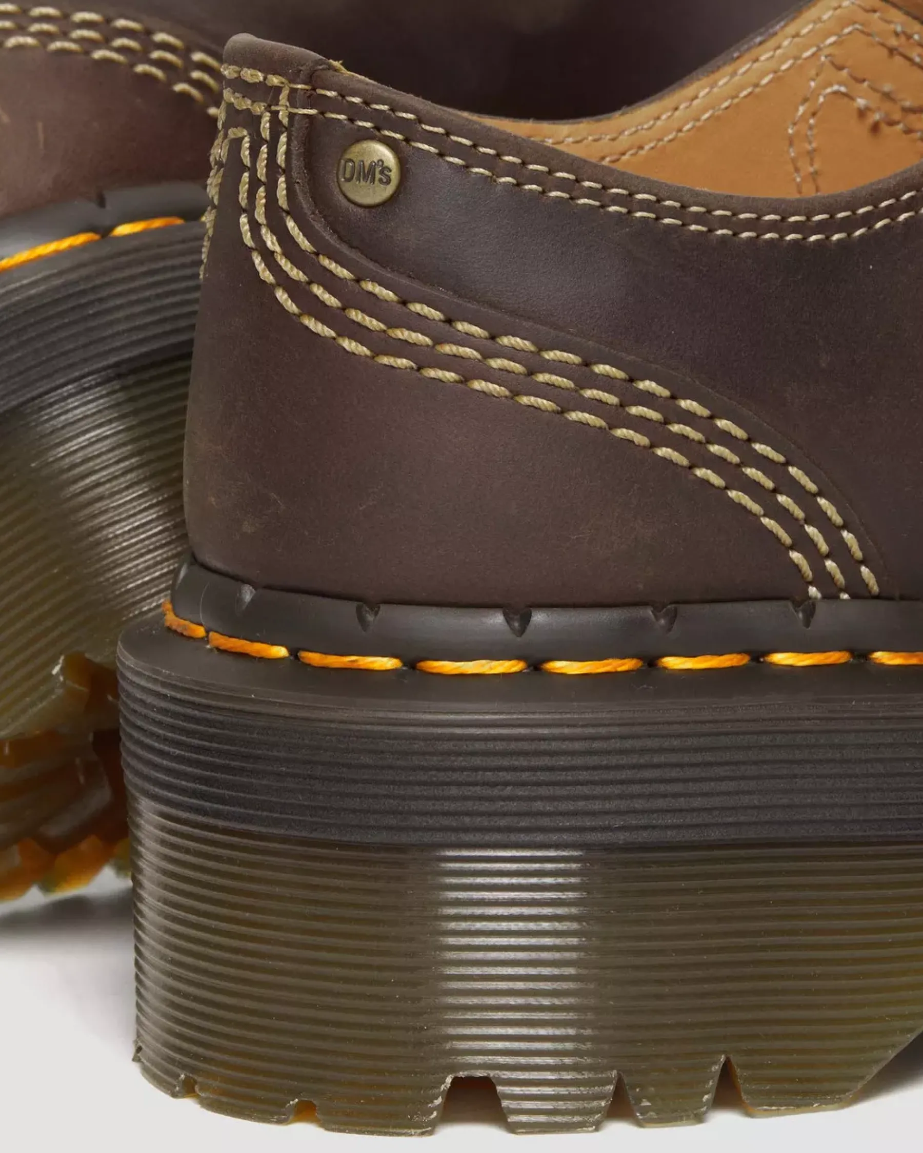 Platform Shoes|Mary Janes>Dr. Martens Bethan Arc Crazy Horse Leather Platform Mary Jane Shoes Dark Brown — Crazy Horse