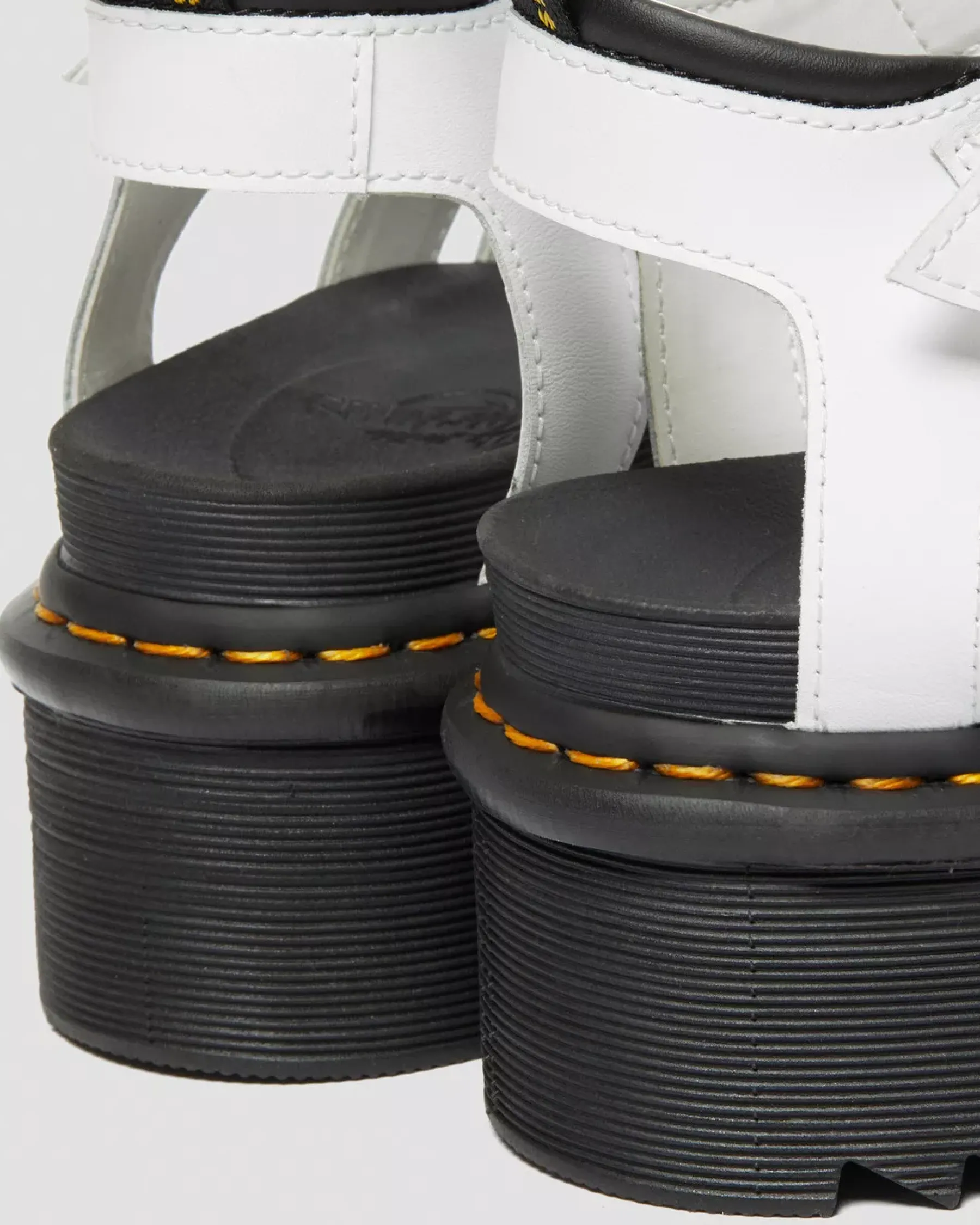 Sale|Platform Sandals>Dr. Martens Blaire Hydro Leather Platform Strap Sandals White — Hydro Leather