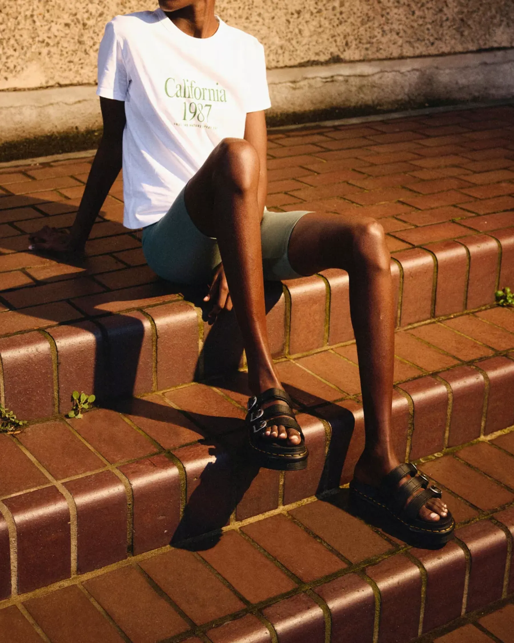 Bestsellers|Platform Sandals>Dr. Martens Blaire Leather Slide Sandals Black — Hydro Leather
