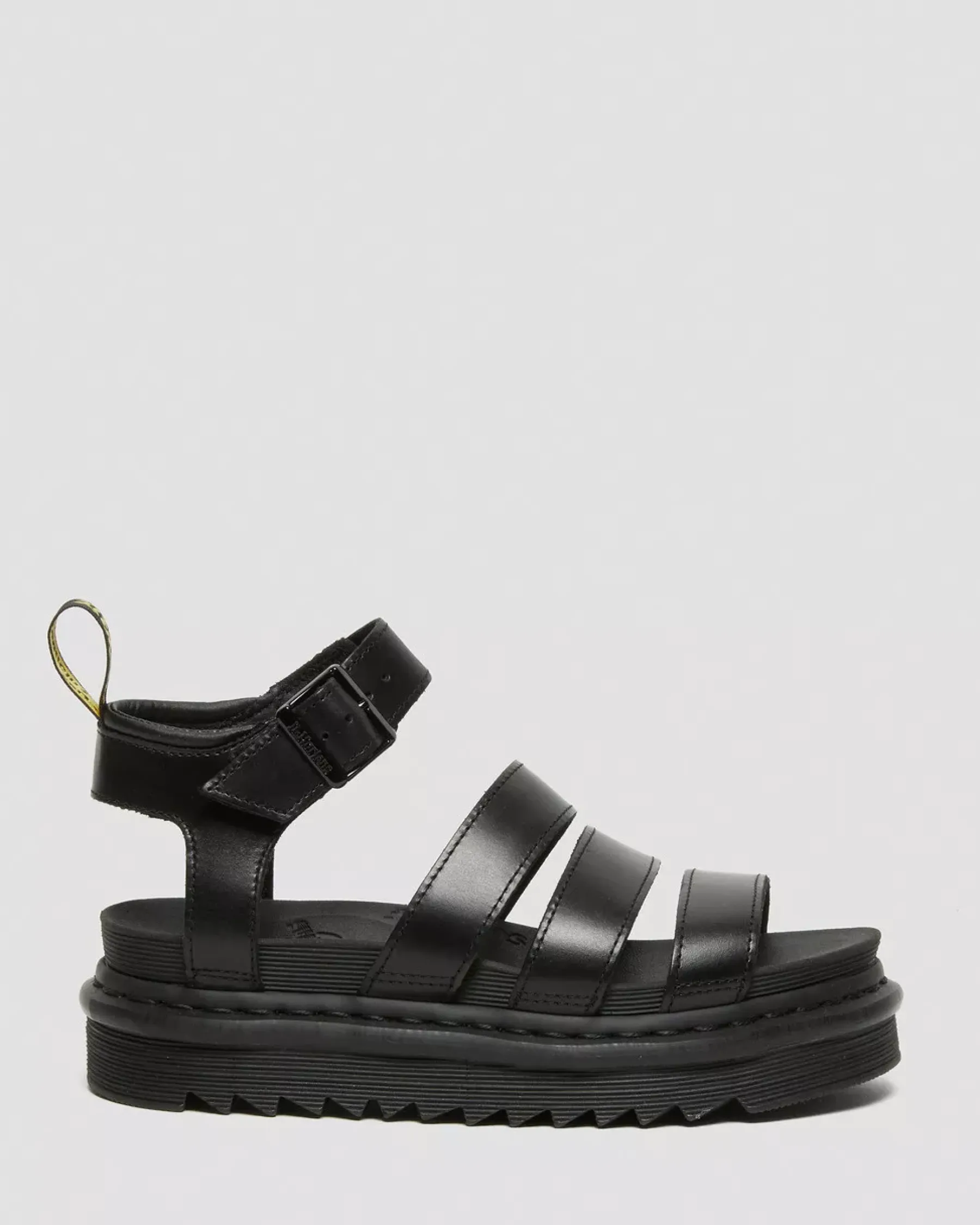 Platform Sandals|Strap Sandals>Dr. Martens Blaire Women's Brando Leather Strap Sandals Black — Brando