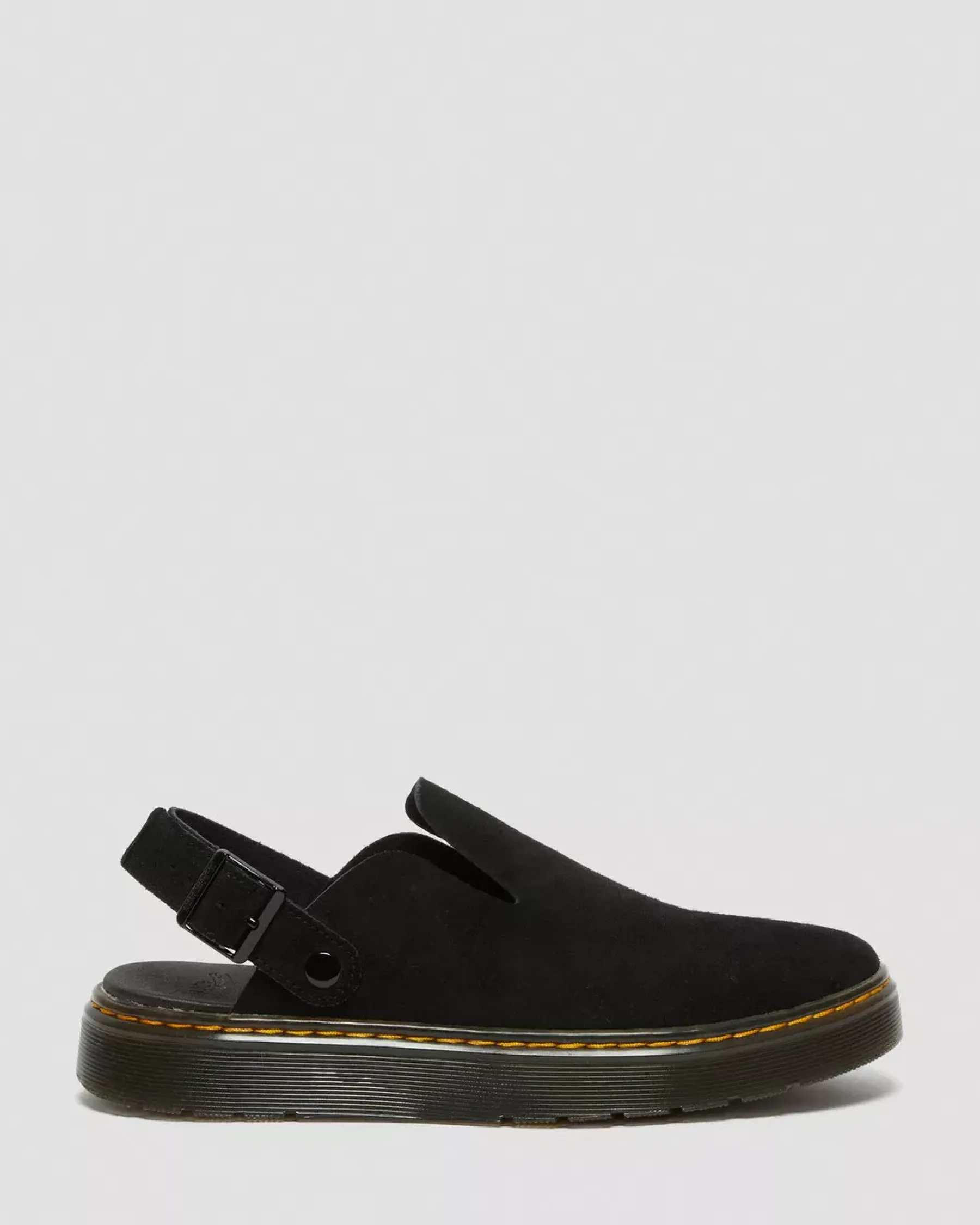 Bestsellers|Shoes>Dr. Martens Carlson Suede Casual Slingback Mules Black — E.H.Suede