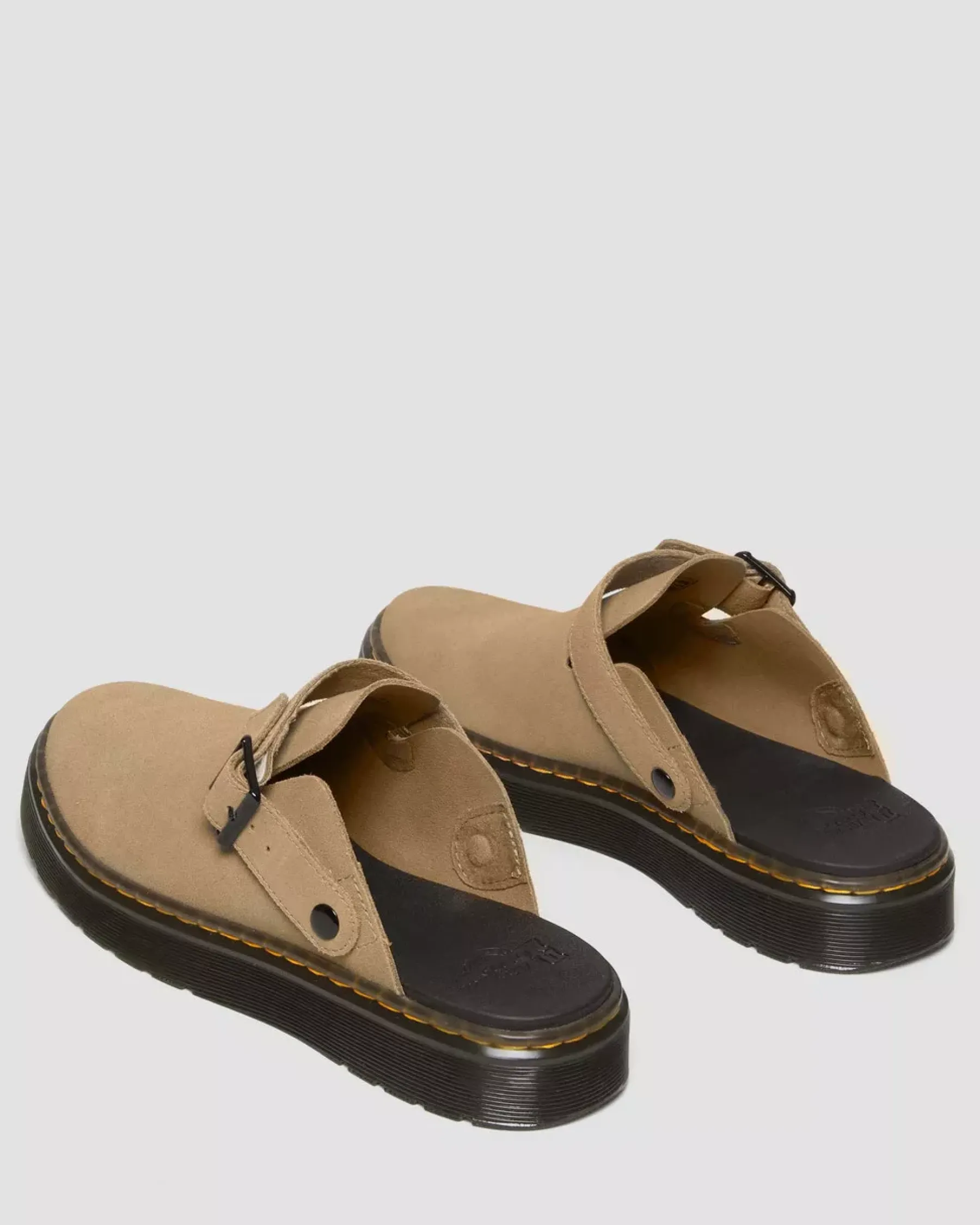Mules & Slides|Shoes>Dr. Martens Carlson Suede Casual Slingback Mules Savannah Tan — E.H.Suede