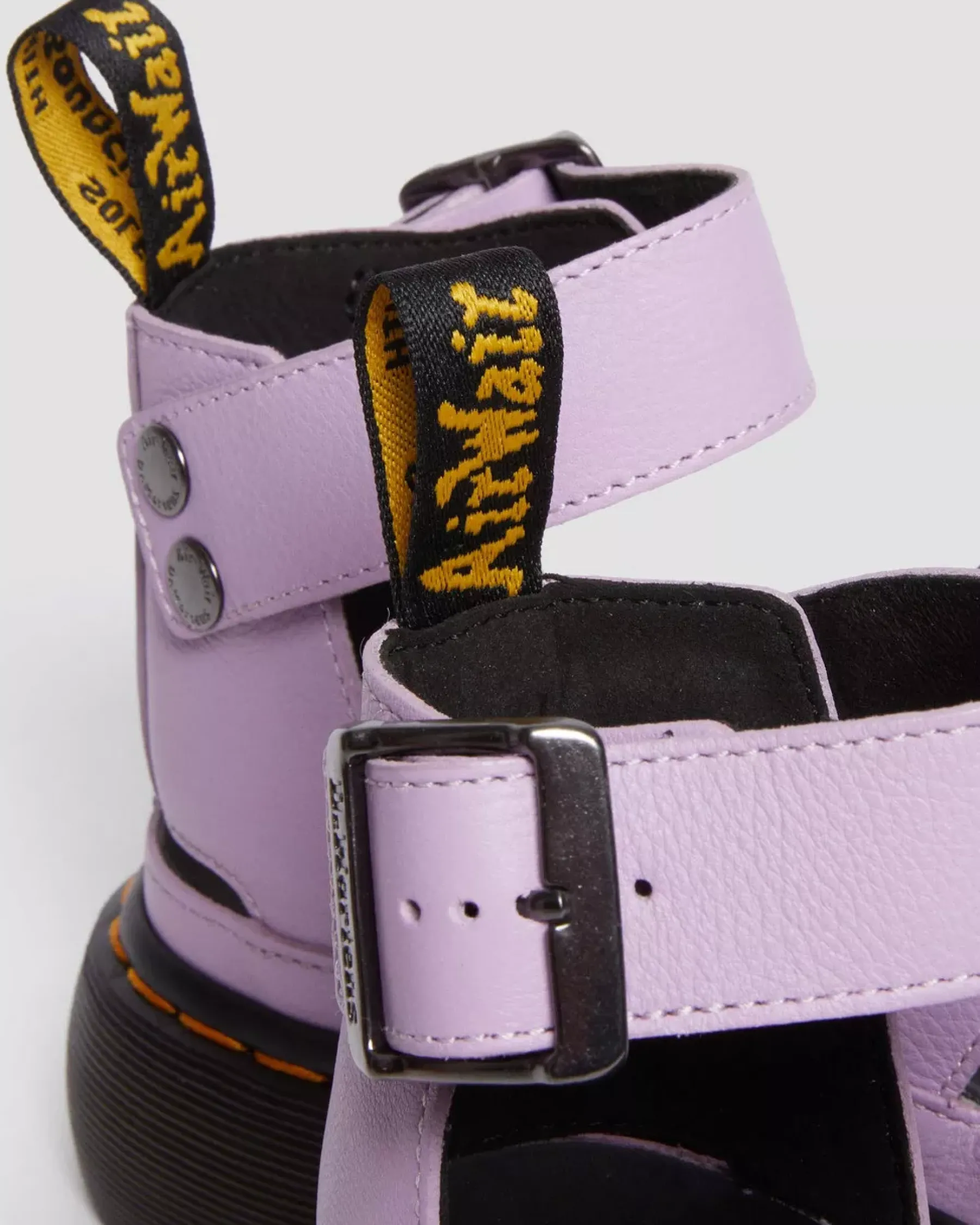 Sale|Platform Sandals>Dr. Martens Clarissa II Pisa Leather Platform Strap Sandals Lilac — Pisa