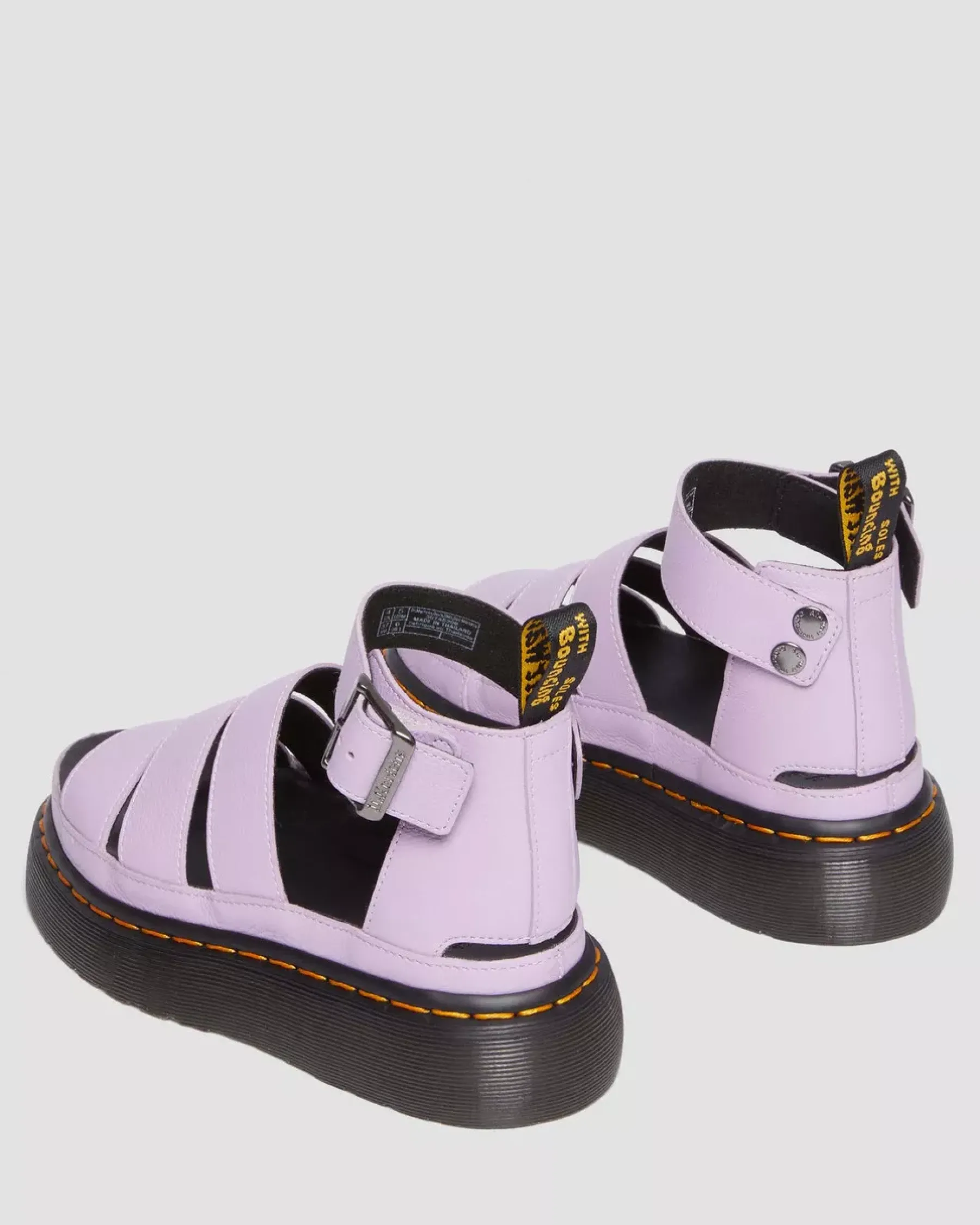 Sale|Platform Sandals>Dr. Martens Clarissa II Pisa Leather Platform Strap Sandals Lilac — Pisa