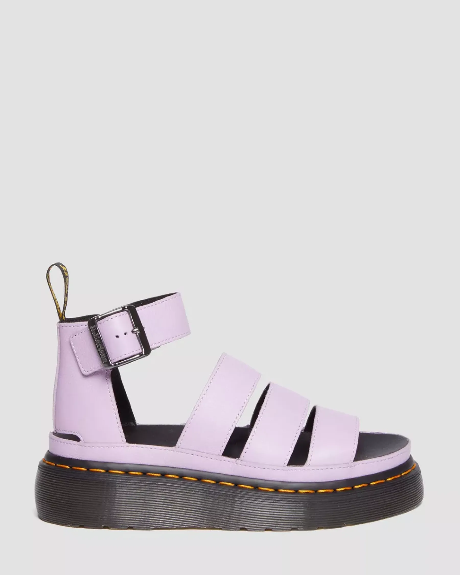 Sale|Platform Sandals>Dr. Martens Clarissa II Pisa Leather Platform Strap Sandals Lilac — Pisa