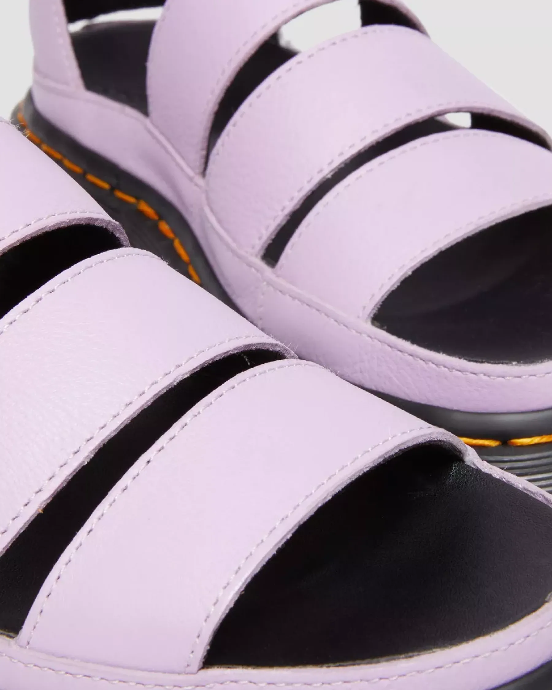 Sale|Platform Sandals>Dr. Martens Clarissa II Pisa Leather Platform Strap Sandals Lilac — Pisa