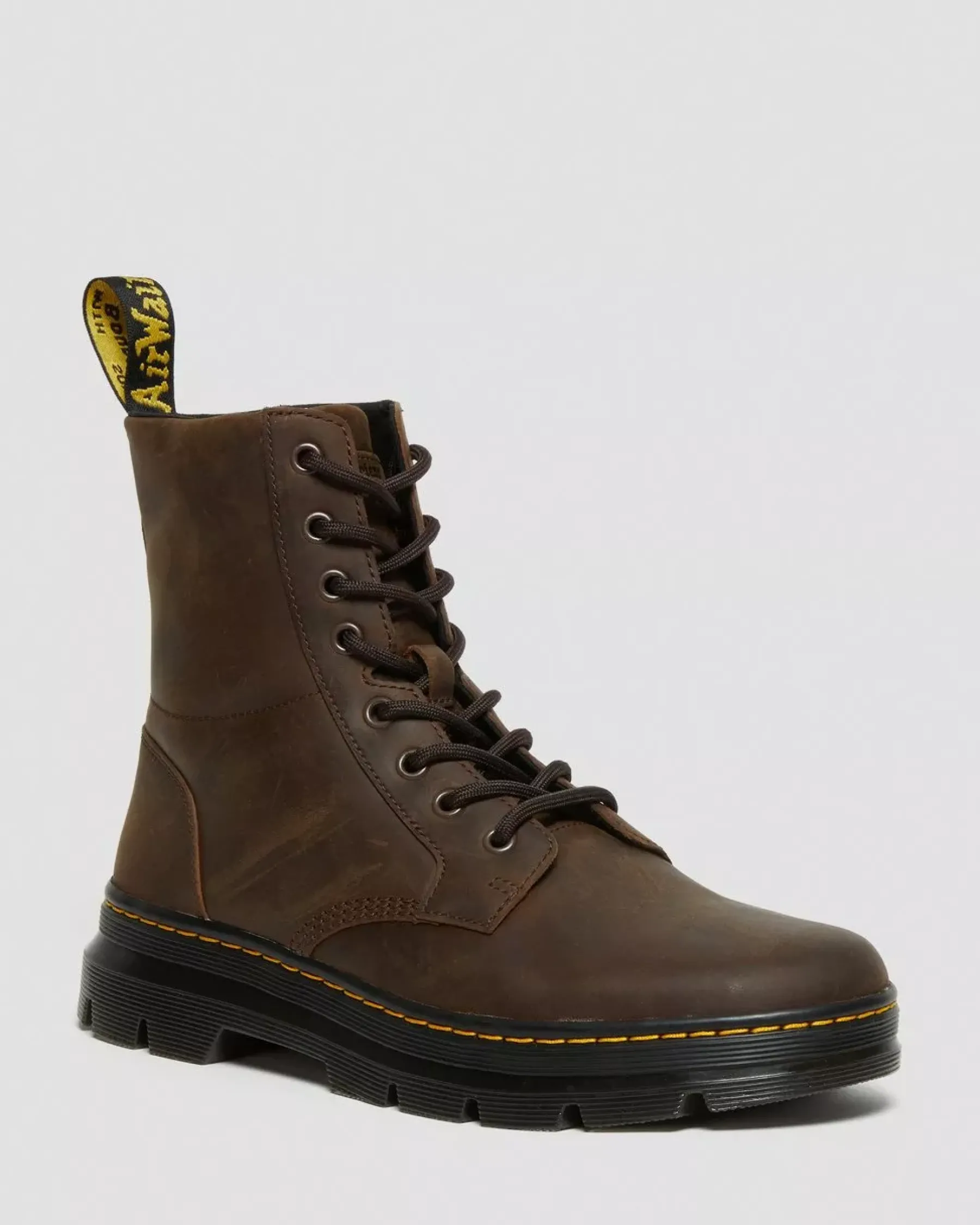 Casual Boots|Ankle Boots>Dr. Martens Combs Crazy Horse Leather Casual Boots Brown — Crazy Horse