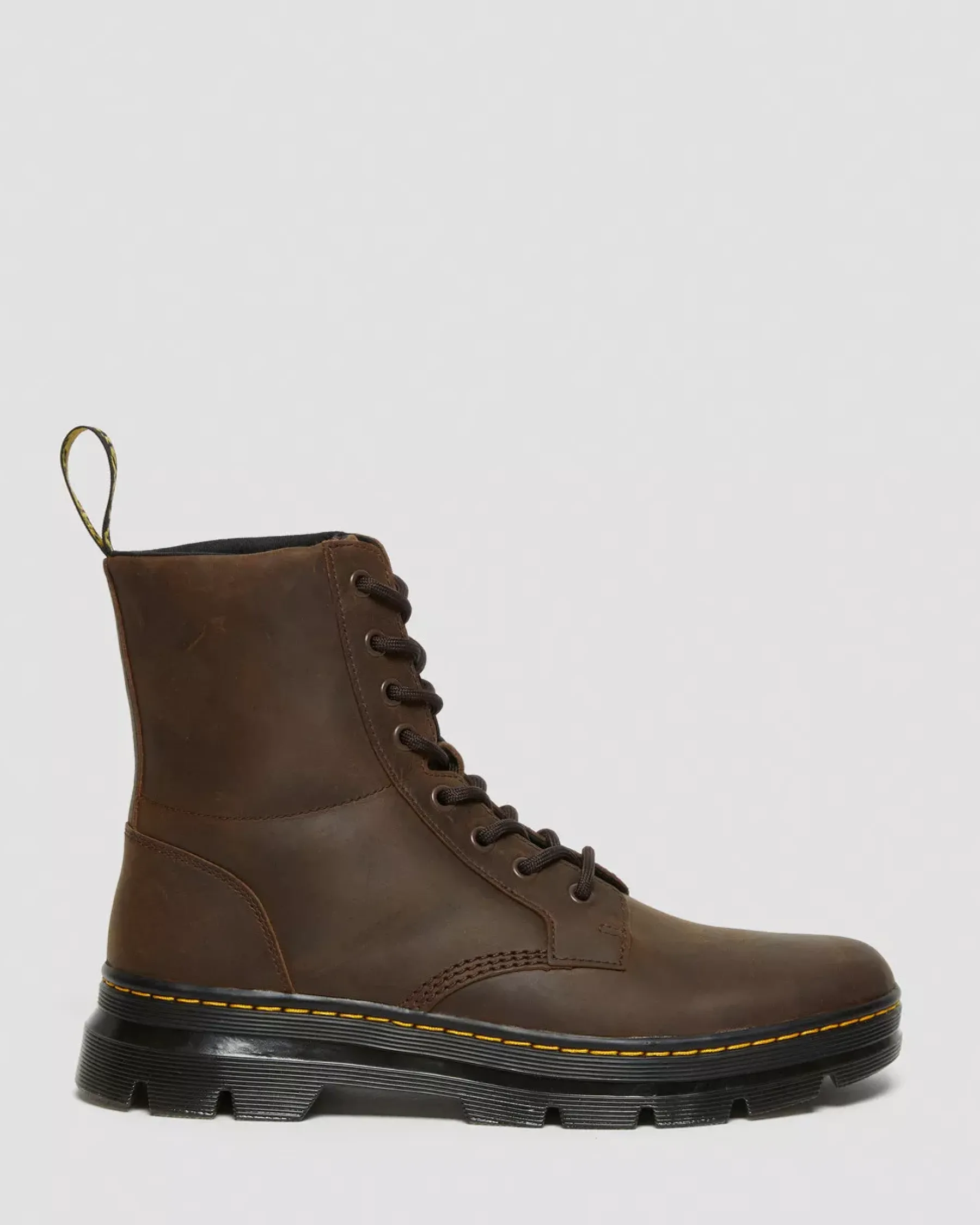 Casual Boots|Ankle Boots>Dr. Martens Combs Crazy Horse Leather Casual Boots Brown — Crazy Horse