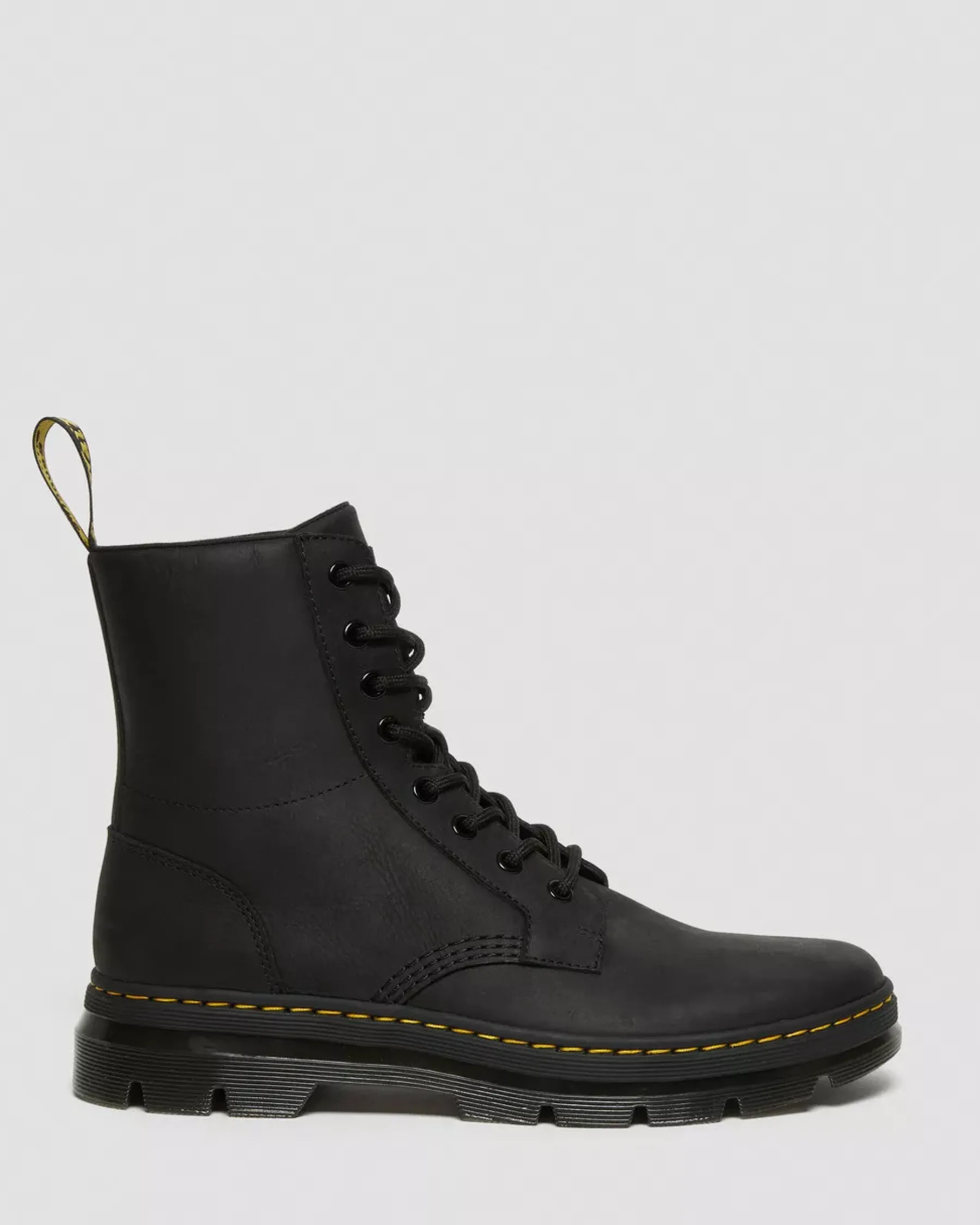 Bestsellers|Ankle Boots>Dr. Martens Combs Leather Casual Boots Black — Wyoming