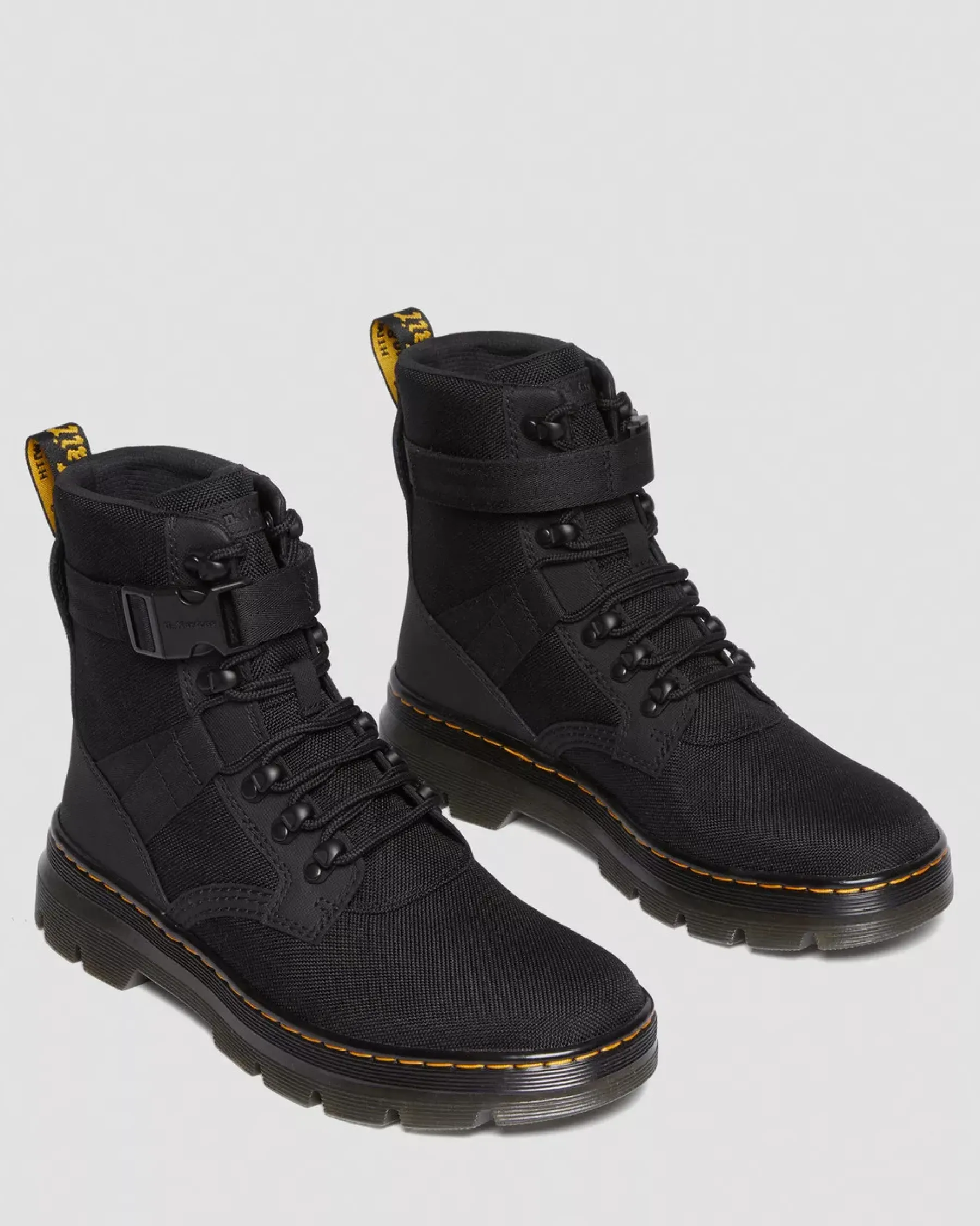 Casual Boots|Ankle Boots>Dr. Martens Combs Tech II Extra Tough Utility Boots Black — Ajax+Extra Tough 50/50