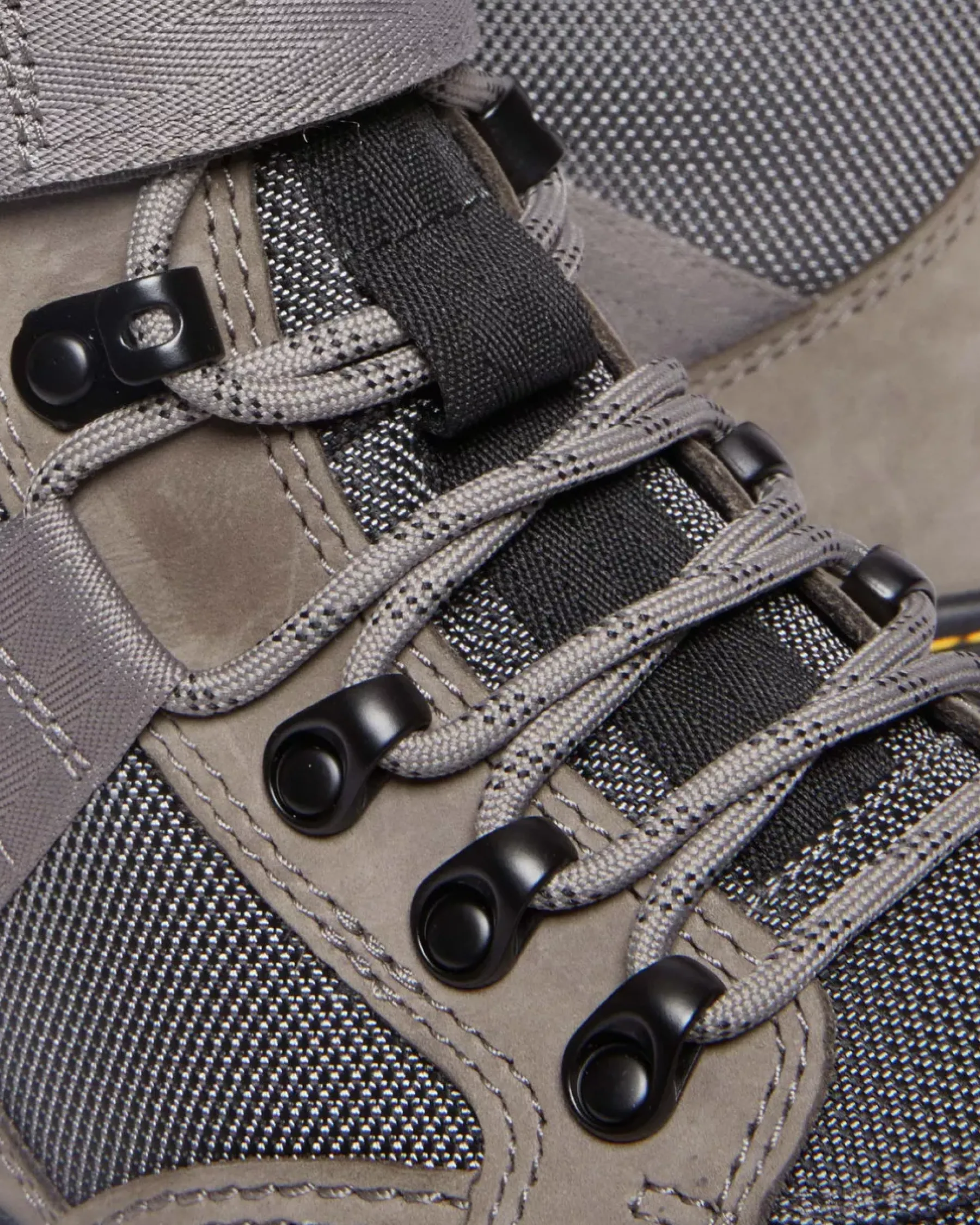 Sale|Winter Boots>Dr. Martens Combs Tech II Fleece-Lined Casual Boots NICKEL GREY — Buffbuck Two Tone Nylon