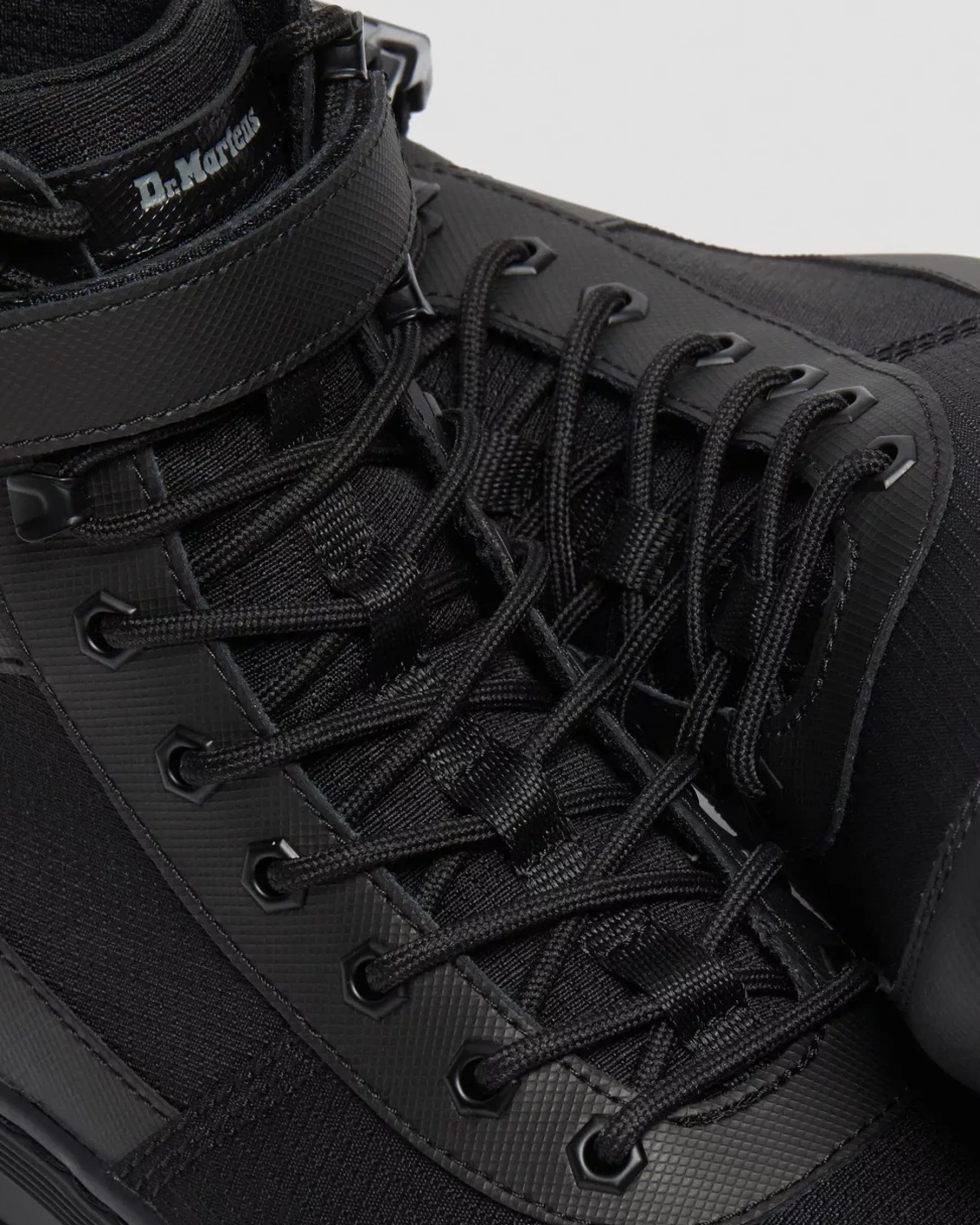 Casual Boots|Ankle Boots>Dr. Martens Combs Tech Poly Casual Boots Black — Element Poly Rip Stop